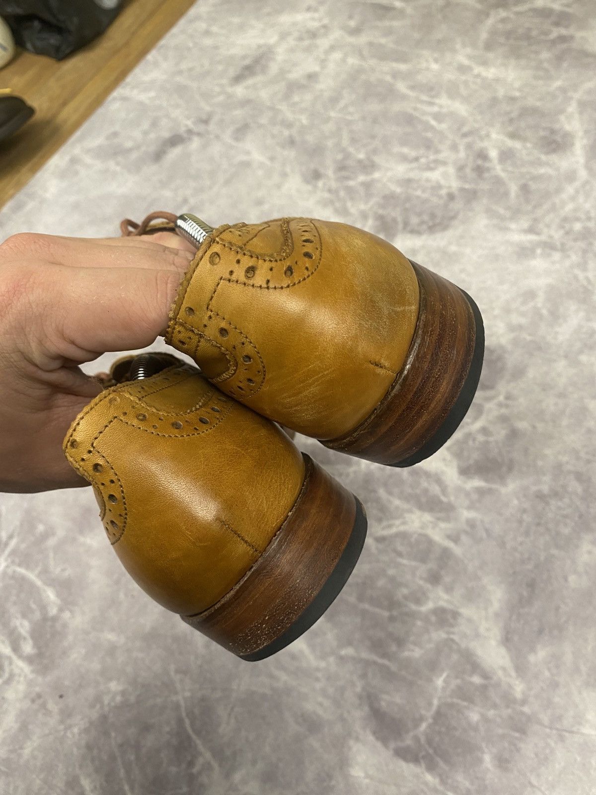 Grenson Grenson Dylan Wing Tip Oxford Brogue Leather Shoes Size: 46 Size US 13 / EU 46 - 9 Thumbnail