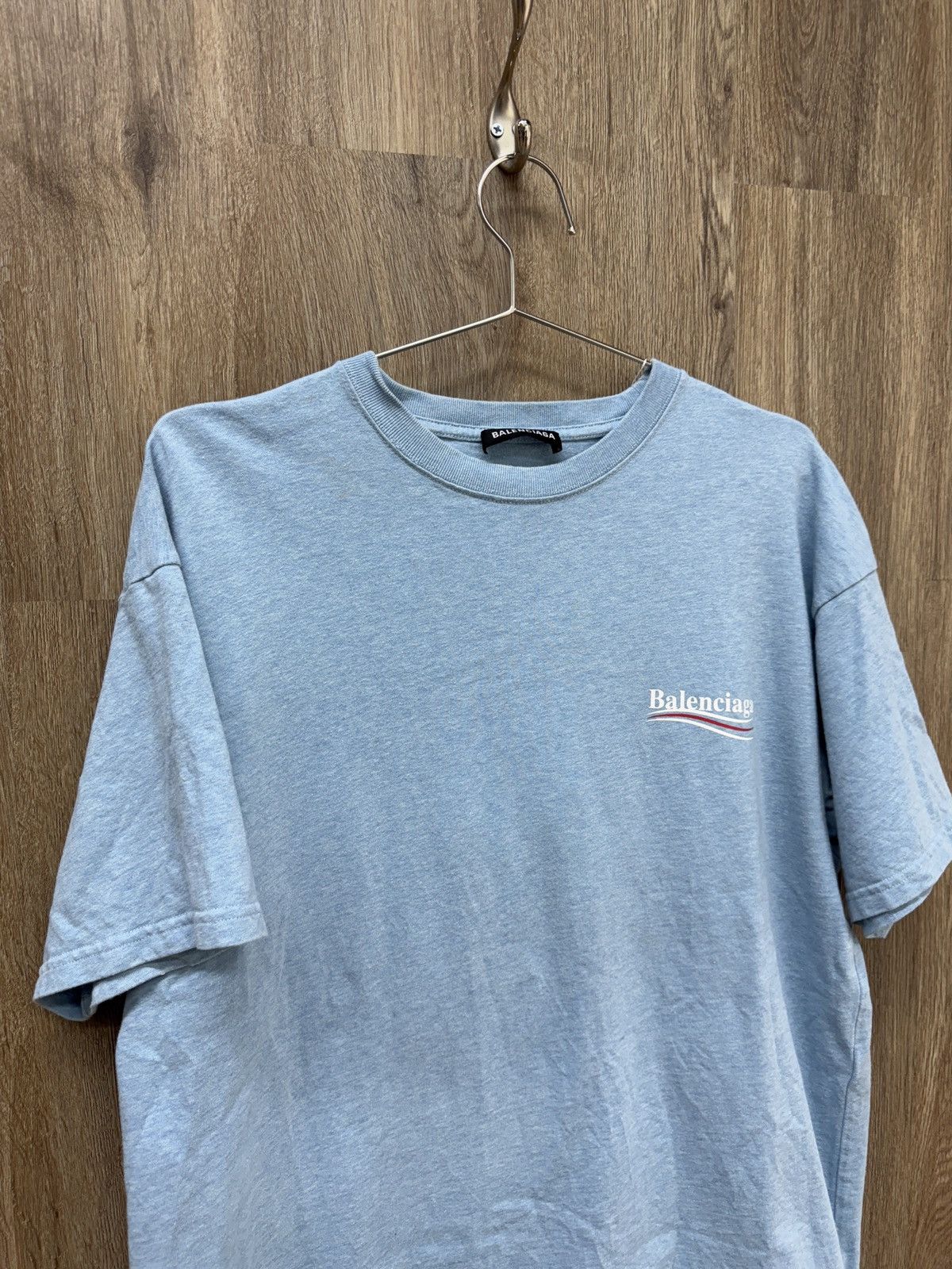 Balenciaga Balenciaga Blue Short Sleeve Size US S / EU 44-46 / 1 - 2 Thumbnail