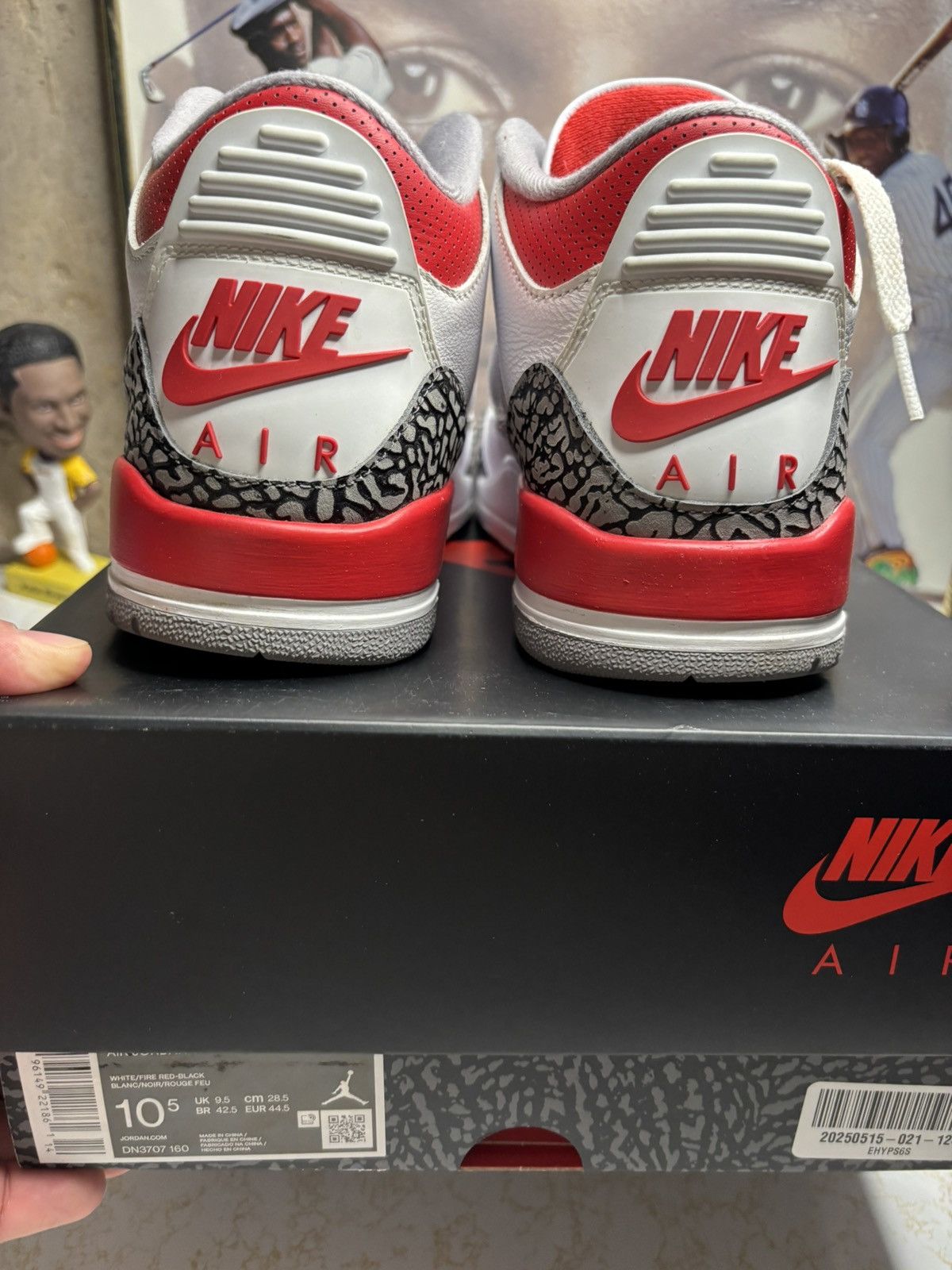 Jordan Brand Air Jordan 3 Retro Fire red Size US 10.5 / EU 43-44 - 7 Thumbnail