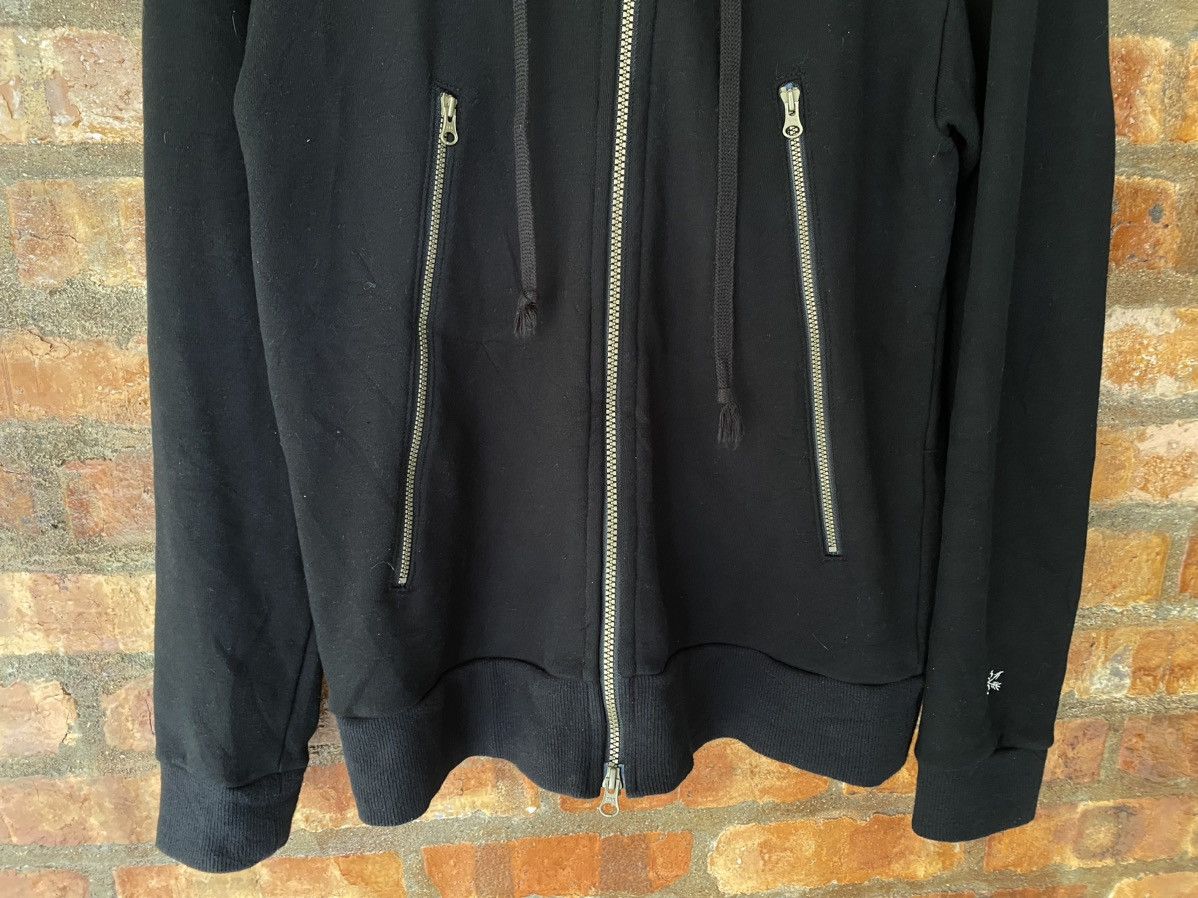 Japanese Brand Vtg Burn Out Japan loopwheel Dual Zipper Hoodie Size US M / EU 48-50 / 2 - 4 Thumbnail