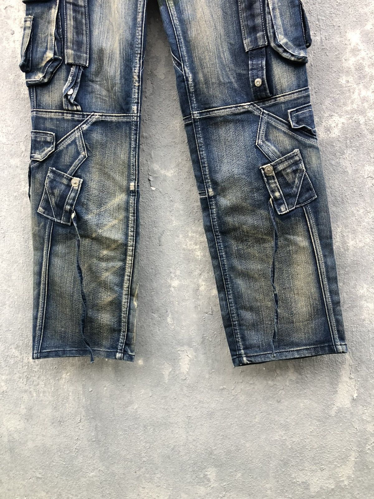 Japanese Brand D’Art Tactical Bondage Washed Jeans Size US 31 - 5 Thumbnail