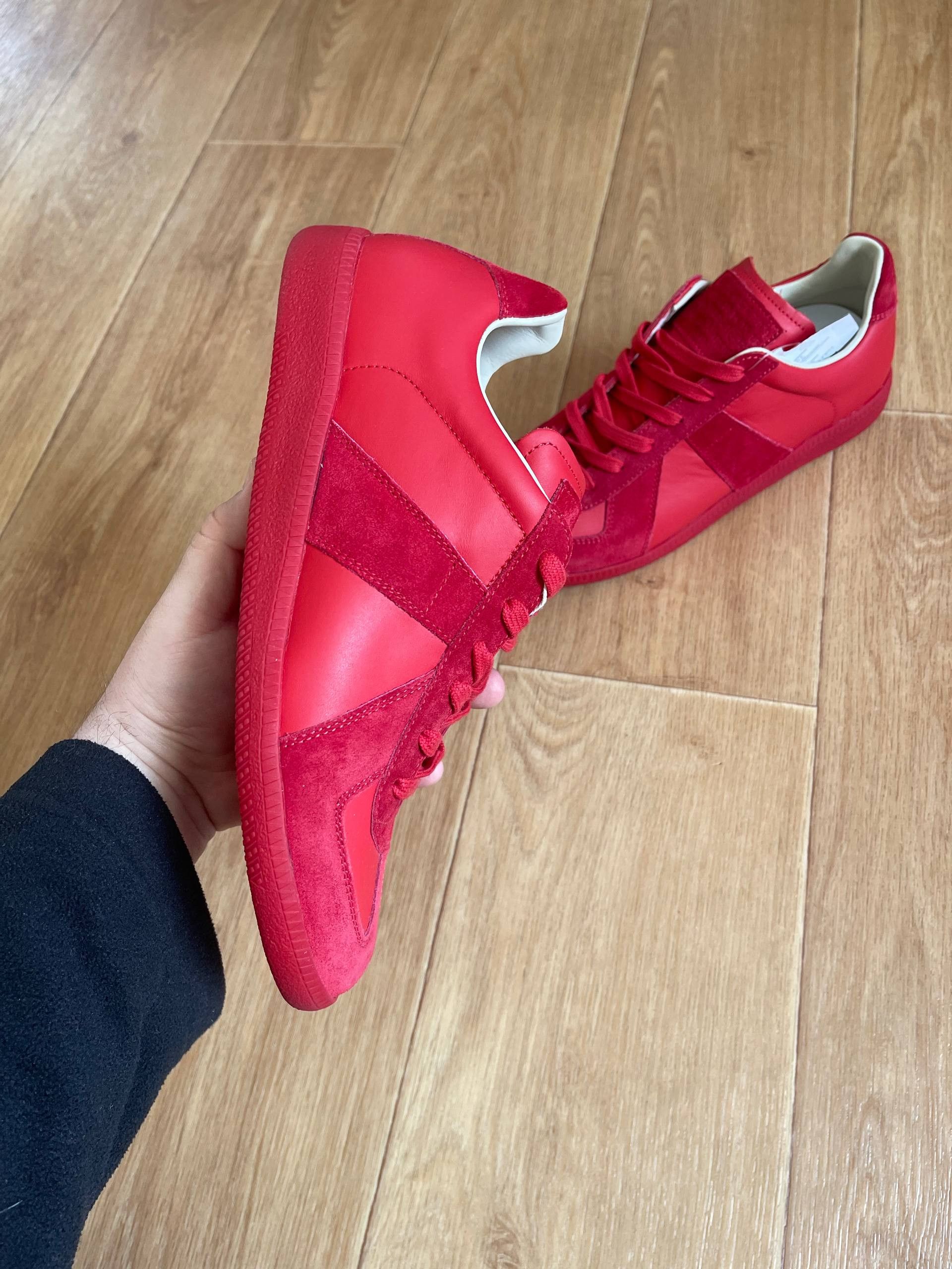 Maison Margiela Maison Martin Margiela MMM Low tTop Replica Red Sneaers Sz41 Size US 8 / EU 41 - 7 Thumbnail