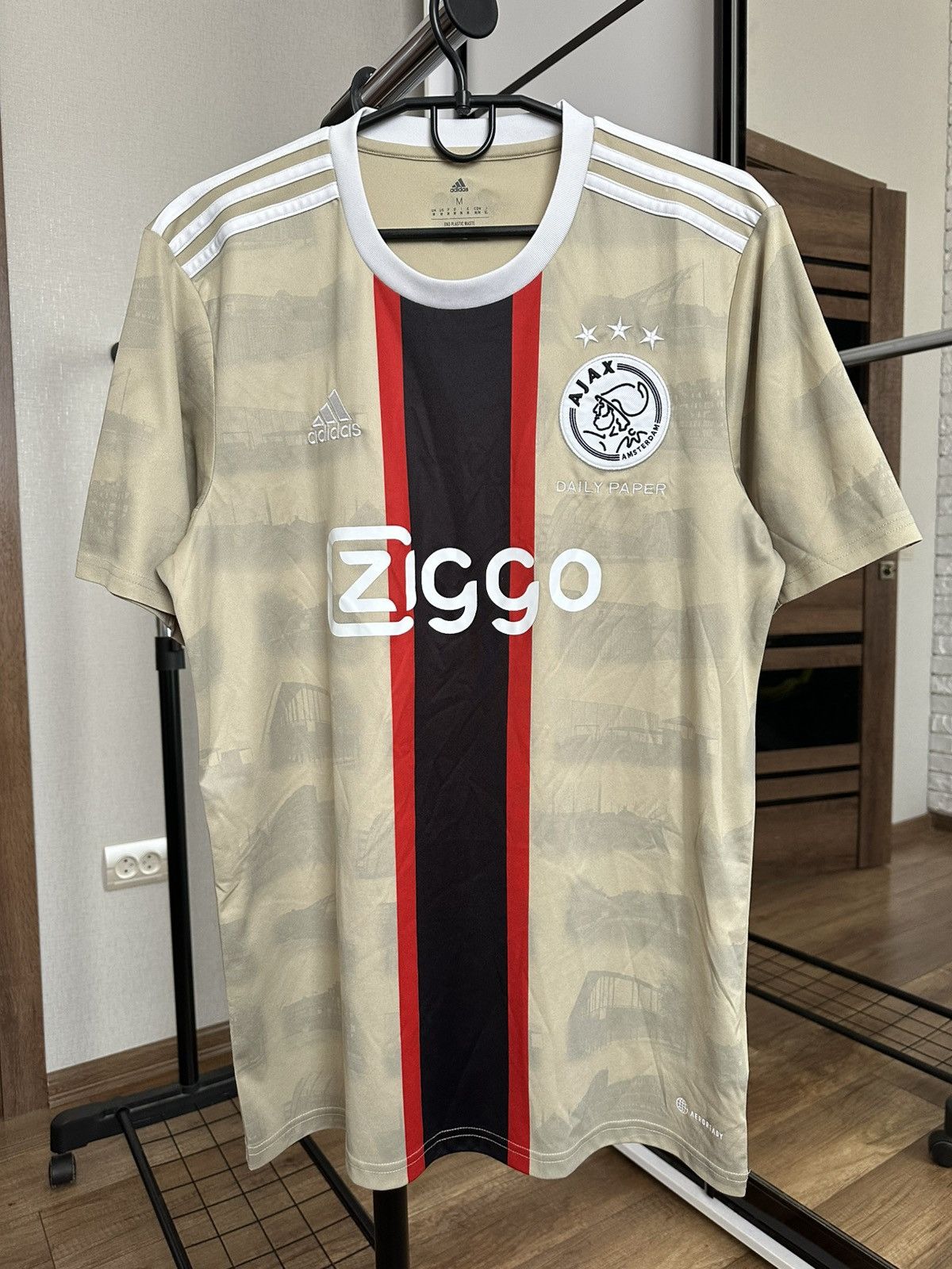 Adidas 2022/2023 Ajax Amsterdam Daily Paper Soccer Jersey T-Shirt Size US M / EU 48-50 / 2 - 1 Thumbnail