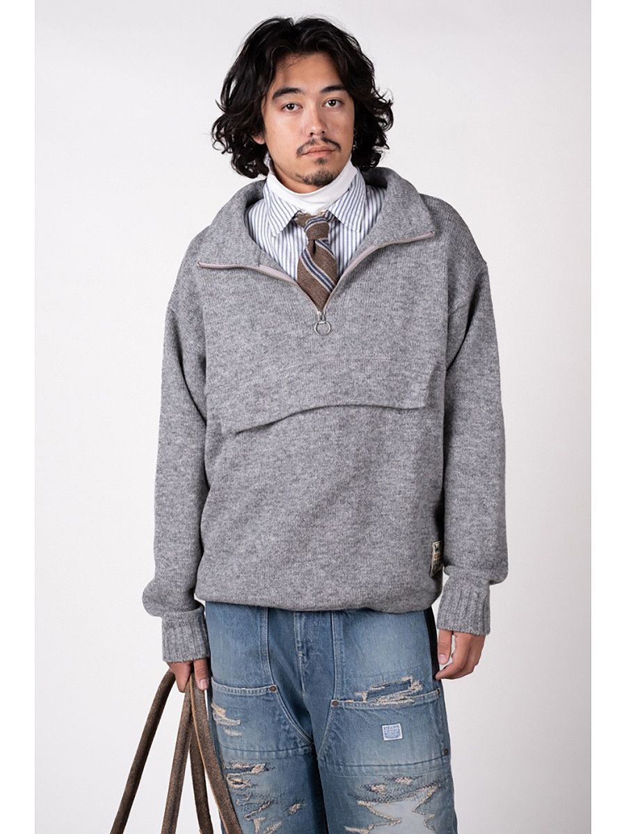 Kapital Kapital 5G Shetland Wool Half ZIP Anorak Sweater Size US S / EU 44-46 / 1 - 3 Thumbnail