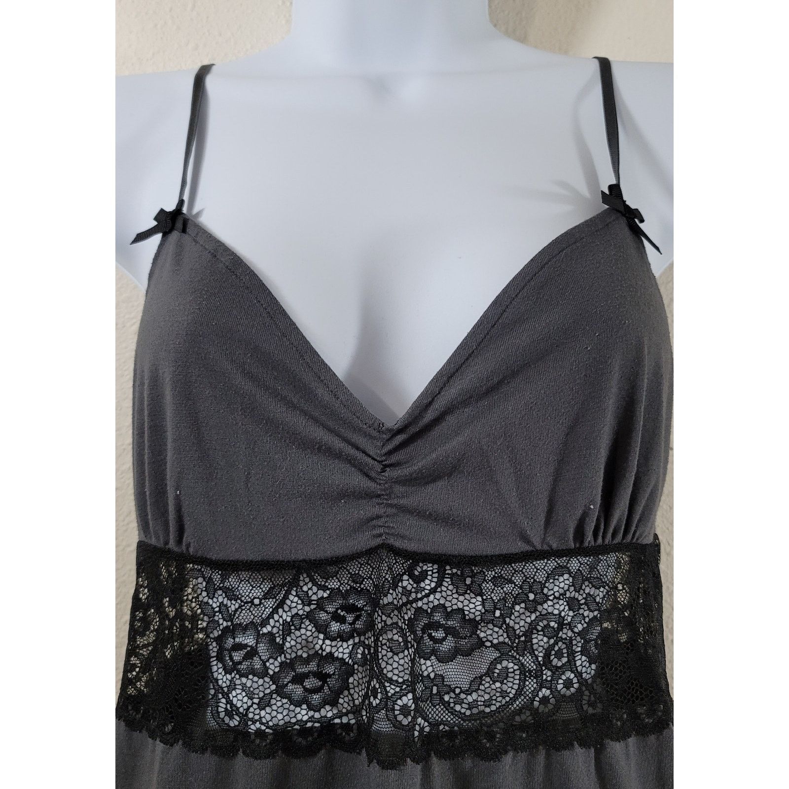 Other Gilligan & O'Malley Charcoal Spaghetti Strap Sleepwear Small Size S / US 4 / IT 40 - 2 Thumbnail