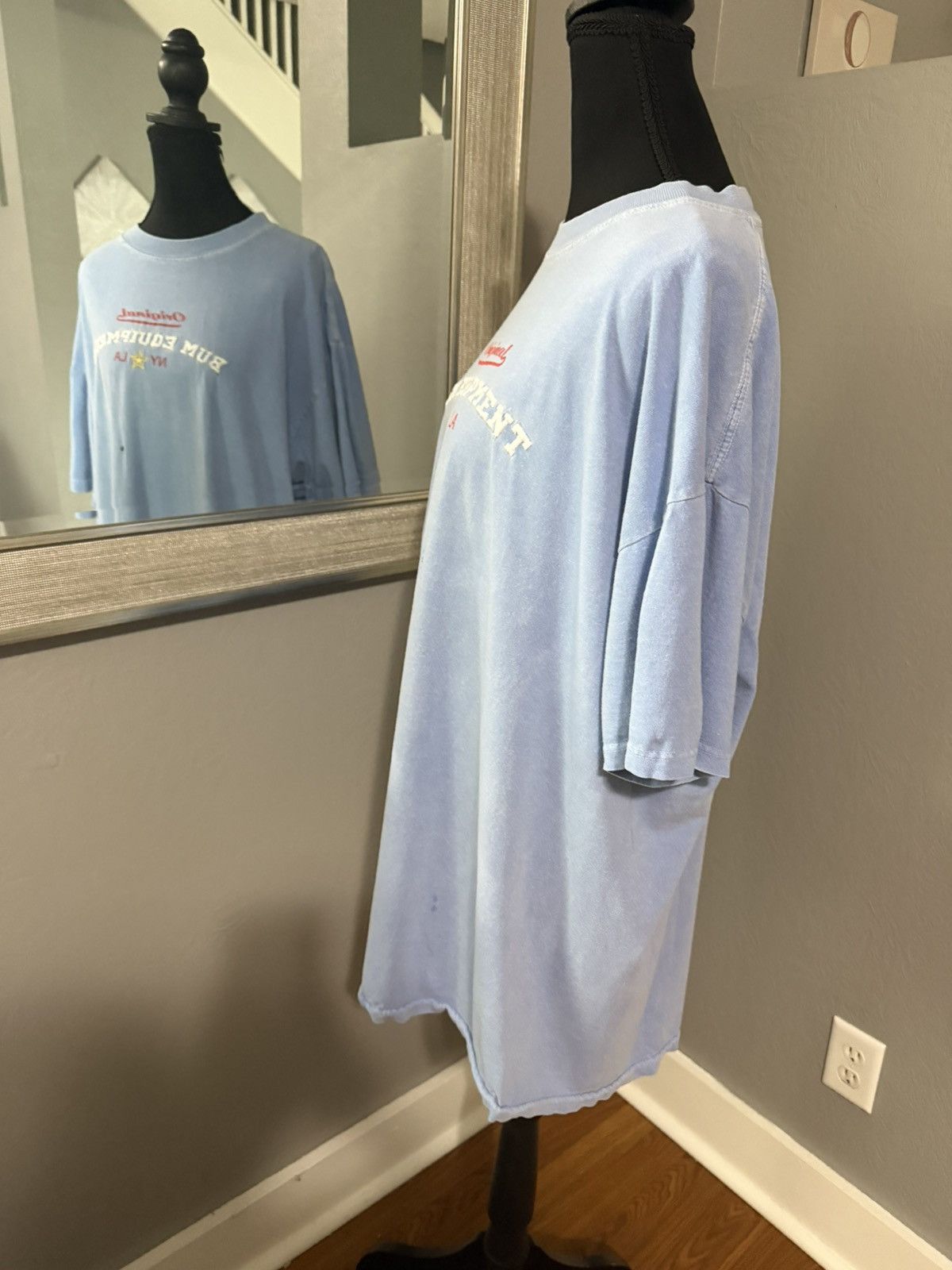 B.U.M Equipment VTG Bum Equipment Embroidered Logo Blue T-Shirt 90’s Medium. Size US M / EU 48-50 / 2 - 6 Thumbnail