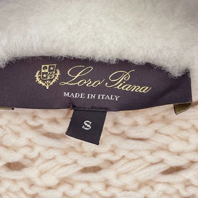 Loro Piana LORO PIANA White cashmere knit cap jacket Size S / US 4 / IT 40 - 7 Thumbnail