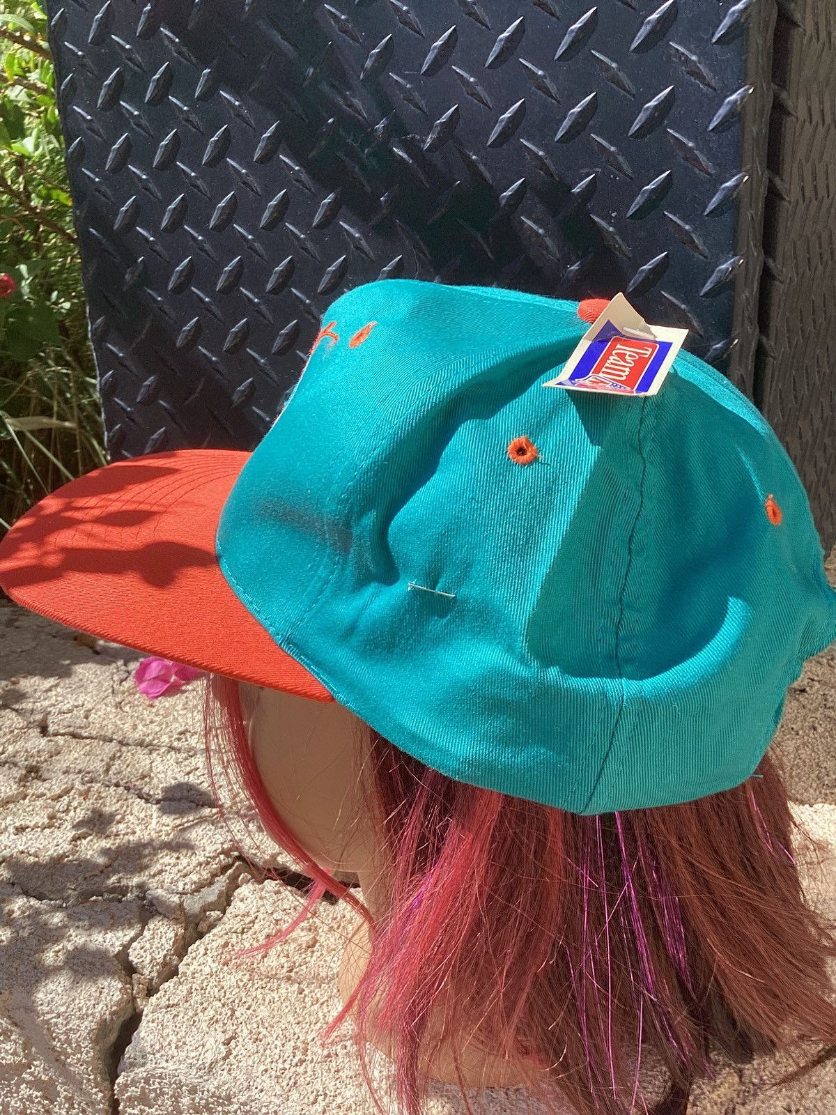 Other Vintage 90s Miami dolphins team nfl AJD snapbck NWT hat Size ONE SIZE - 2 Thumbnail
