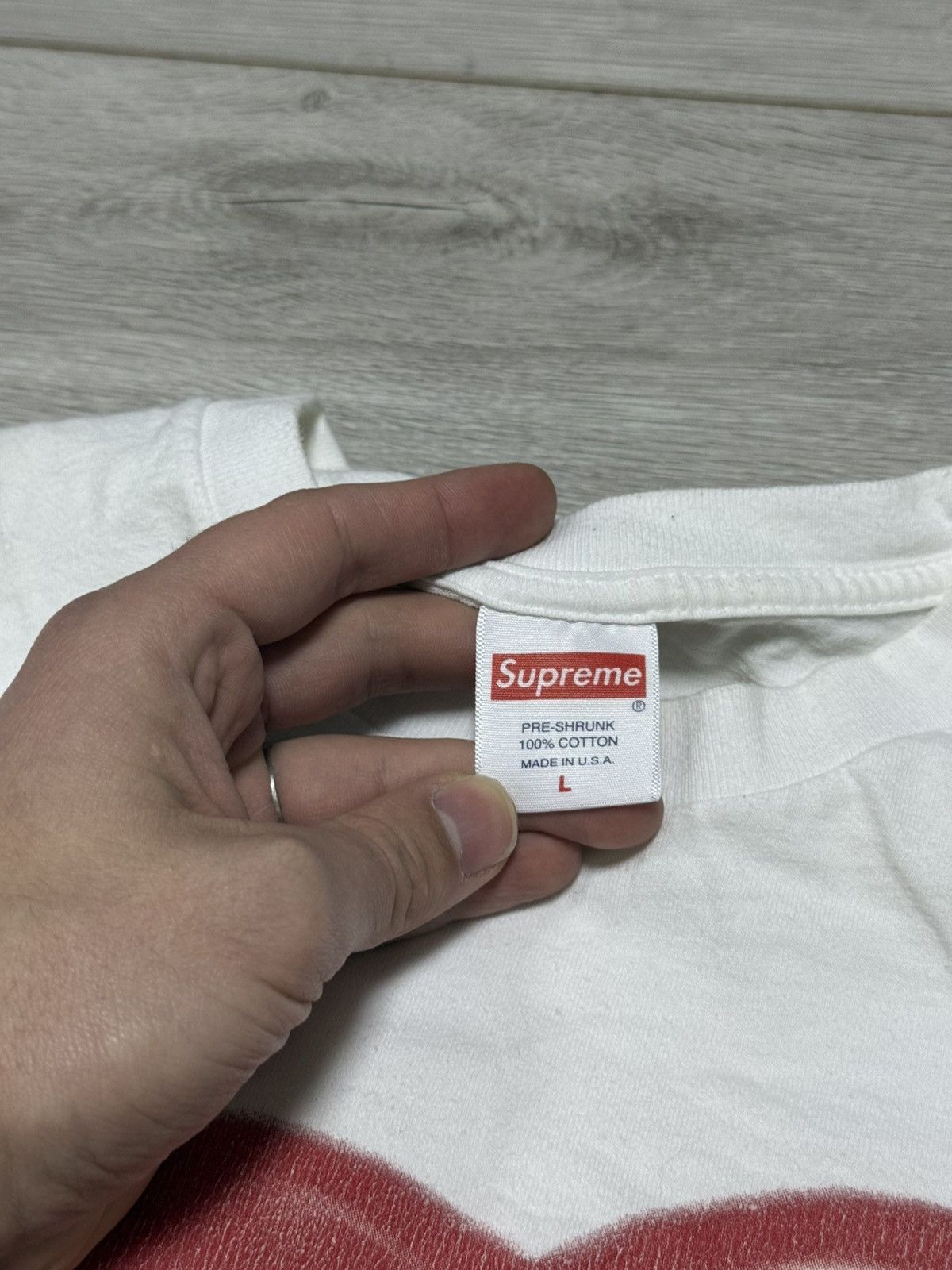 Supreme Rare Supreme Fuck Love Y2K Japanese Heart Tee Shirt Size US L / EU 52-54 / 3 - 4 Thumbnail