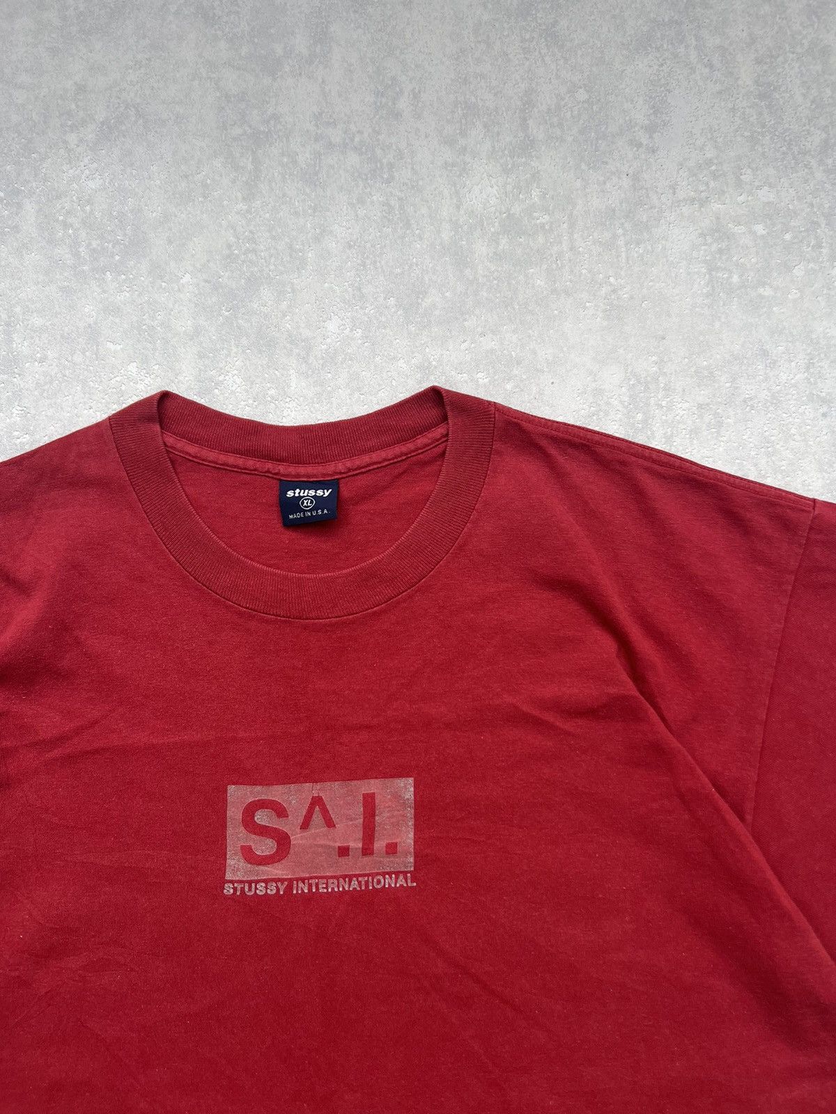 Stussy 00's STUSSY INTERNATIONAL LOGO VERY RARE Y2K TEE VINTAGE Size US XL / EU 56 / 4 - 2 Thumbnail