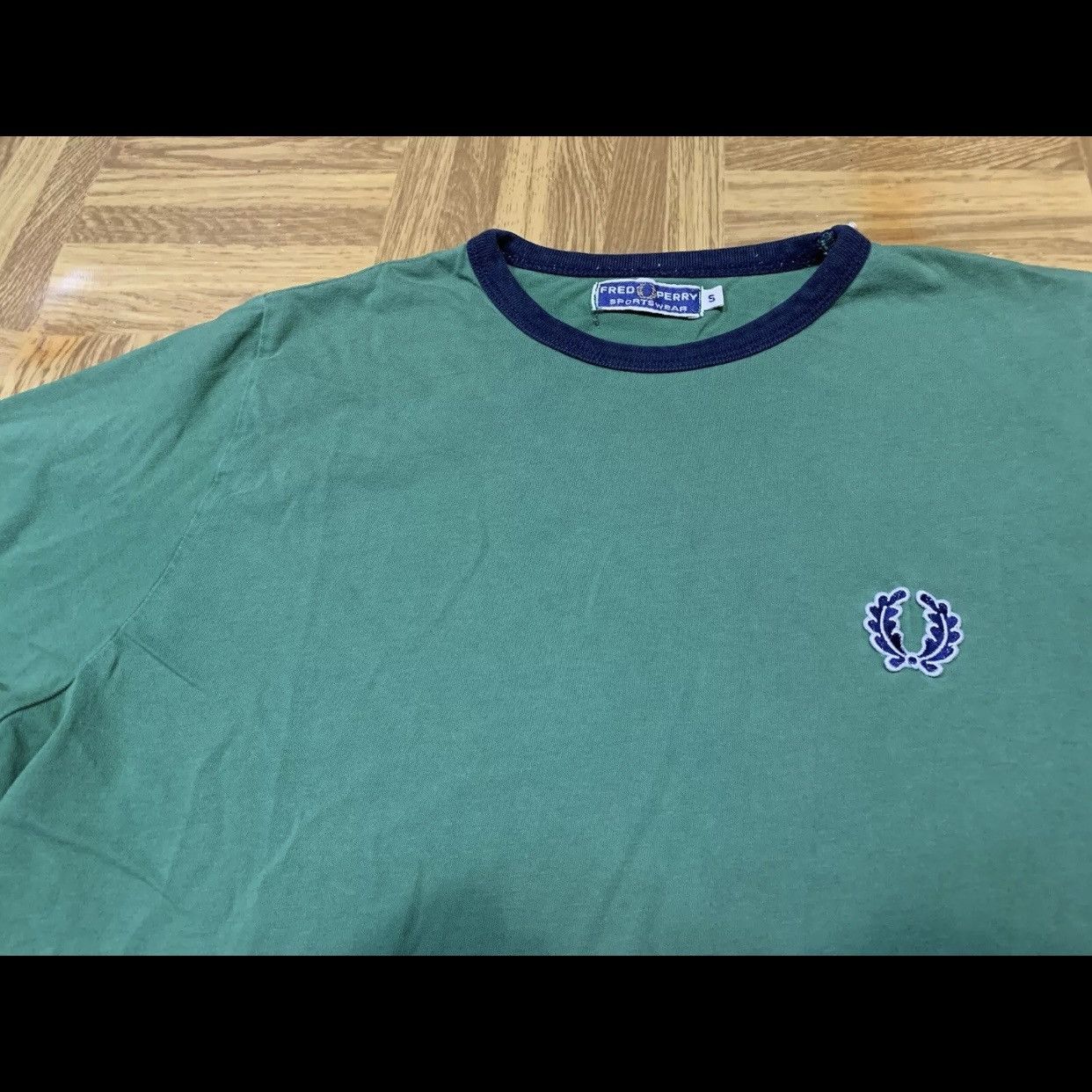Fred Perry × Vintage 80s 90s Vintage Fred Perry T Shirt Skins Mod Casuals Green Size US S / EU 44-46 / 1 - 9 Thumbnail