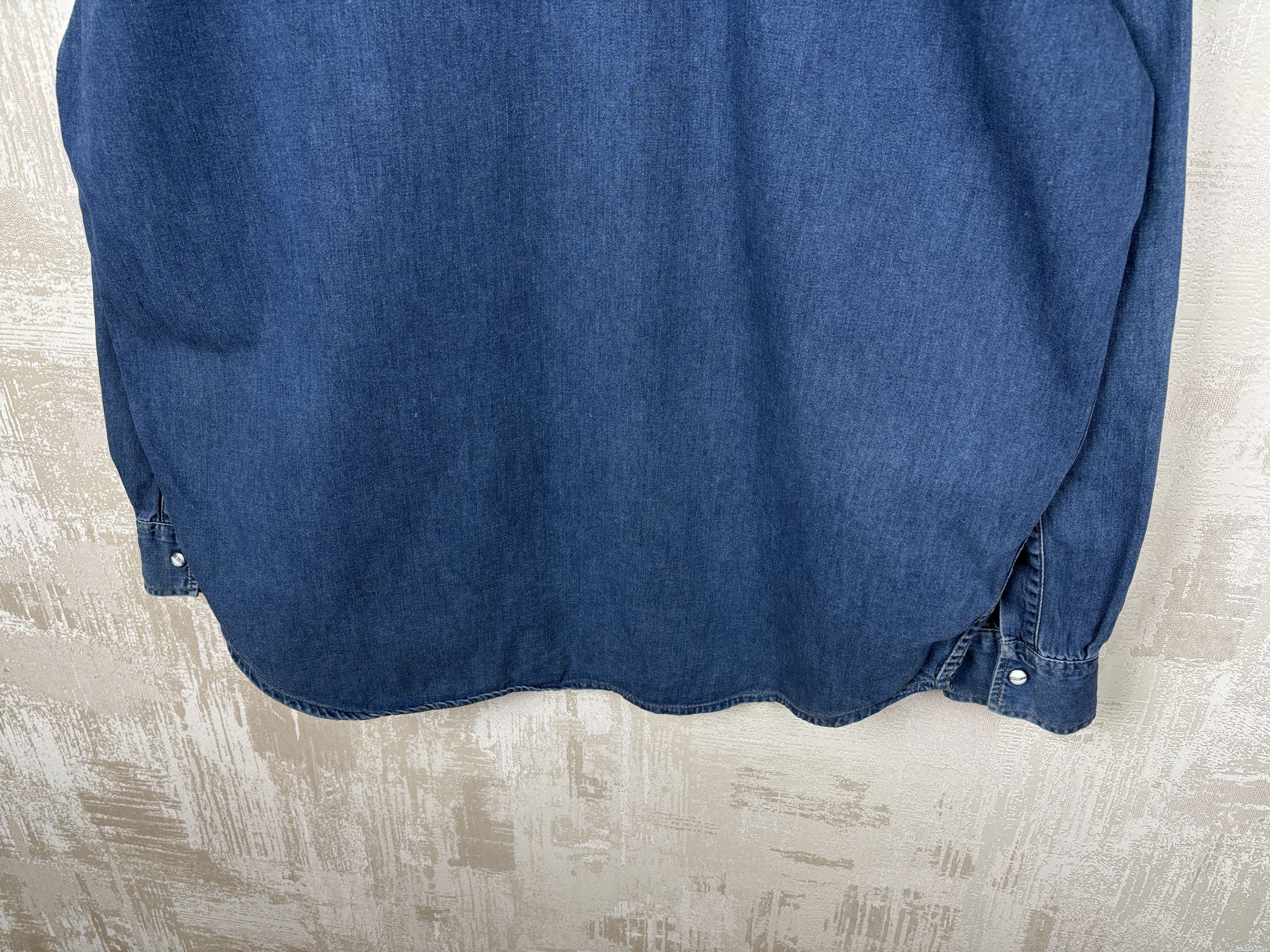 Levi's 90's Levi's Vintage Western Denim Jeans Pearl Snap Shirt Size US XL / EU 56 / 4 - 19 Thumbnail