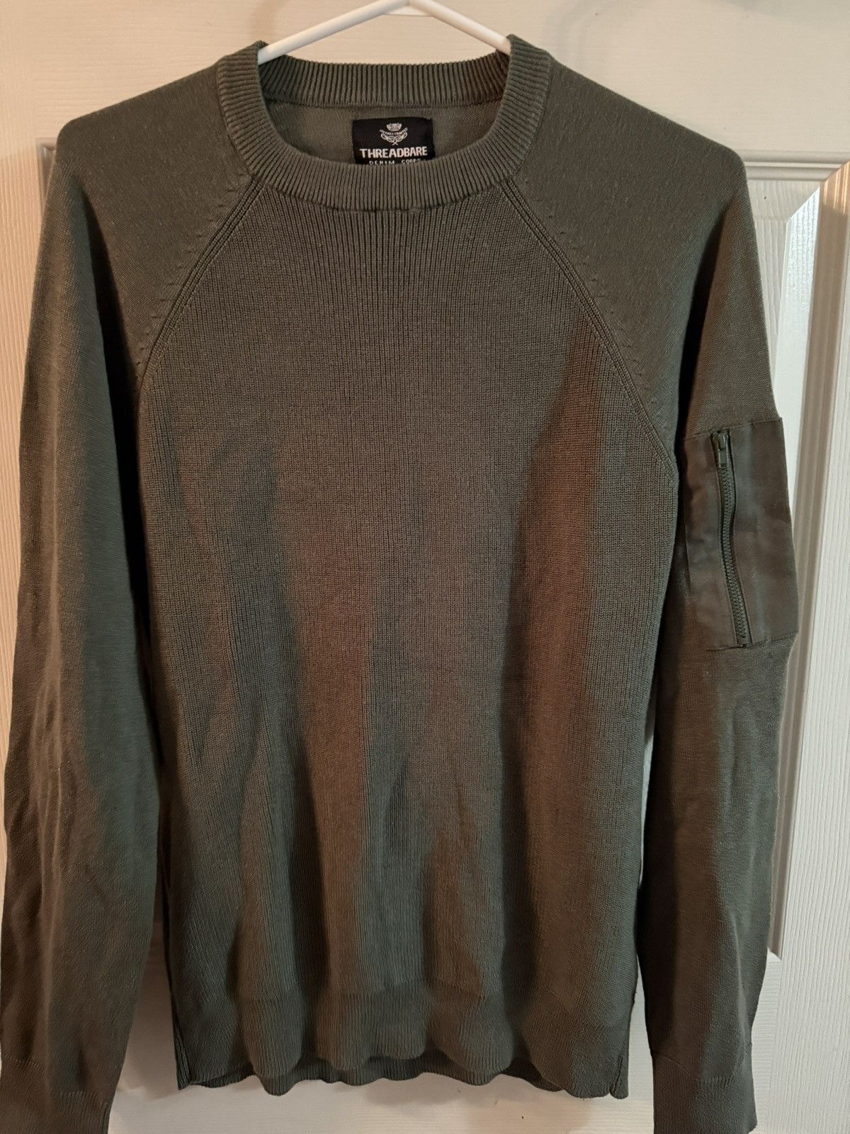 Thread Workshop Men’s UK threadbare dark green Pullover sweater Size US S / EU 44-46 / 1 - 1 Thumbnail