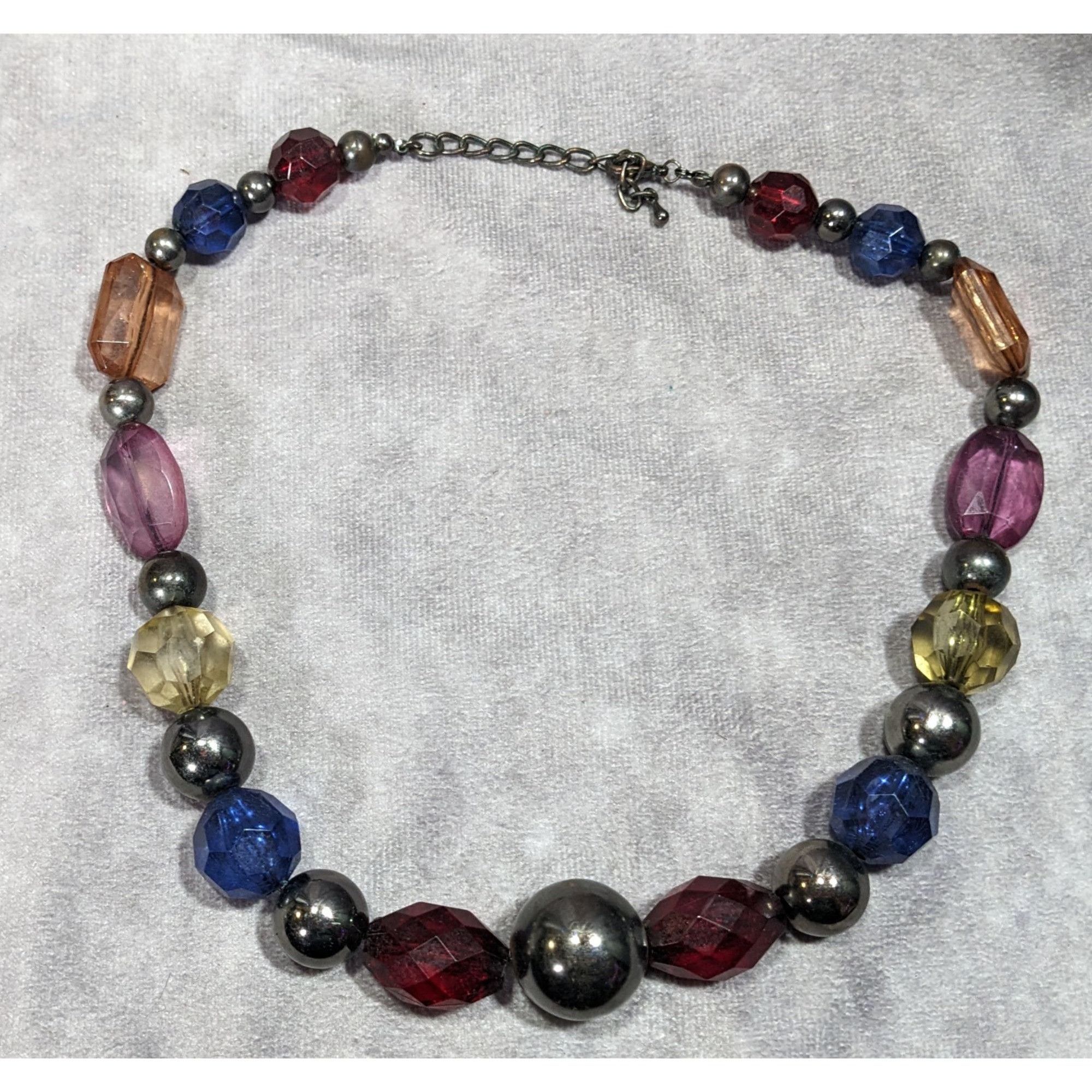 Other Vintage Chunky Rainbow Beaded Statement Necklace Size ONE SIZE - 5 Thumbnail