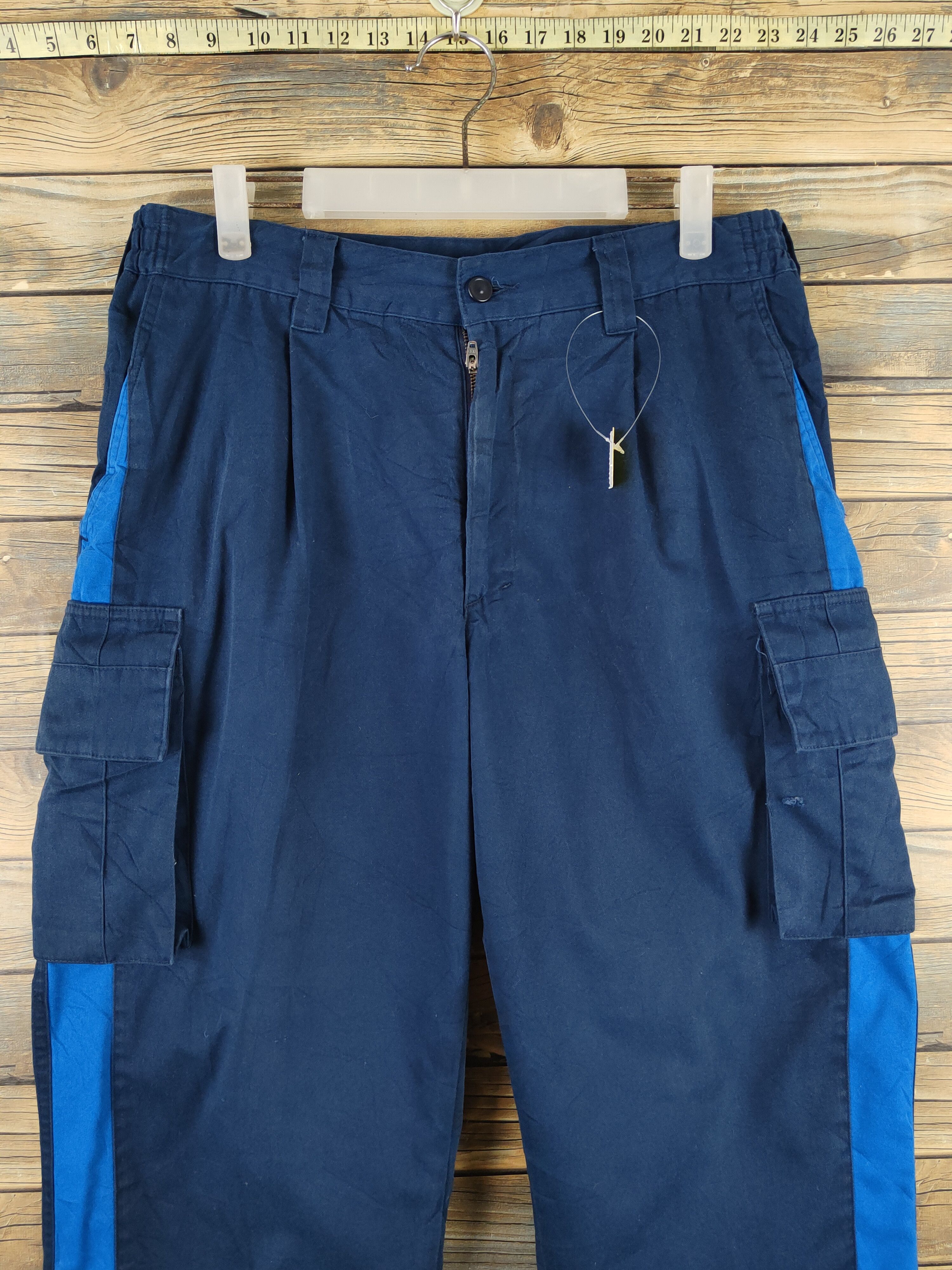 Japanese Brand × Vintage Yoshiyuki made in japan Navy Tactical Cargo Pants #W2214 Size US 32 / EU 48 - 2 Thumbnail