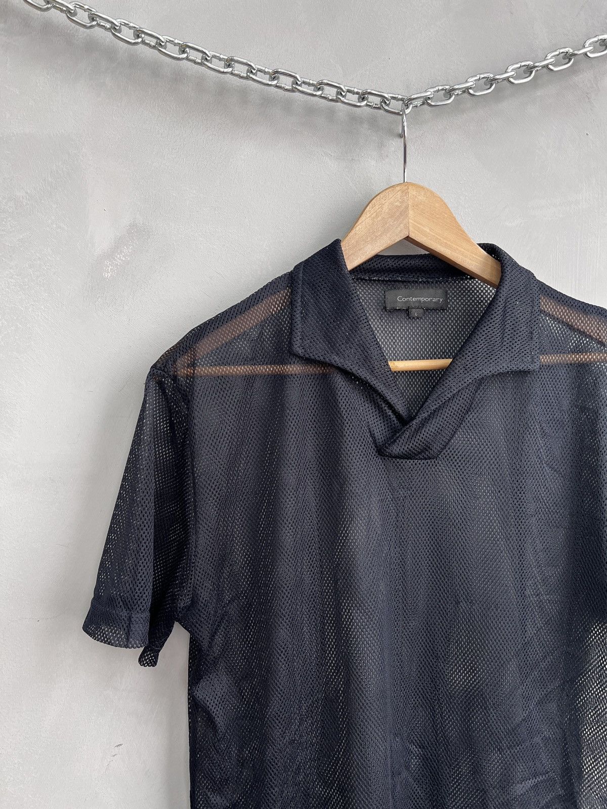 Hysteric Glamour Vintage mesh top polo t shirt avant garde style Size US M / EU 48-50 / 2 - 4 Thumbnail