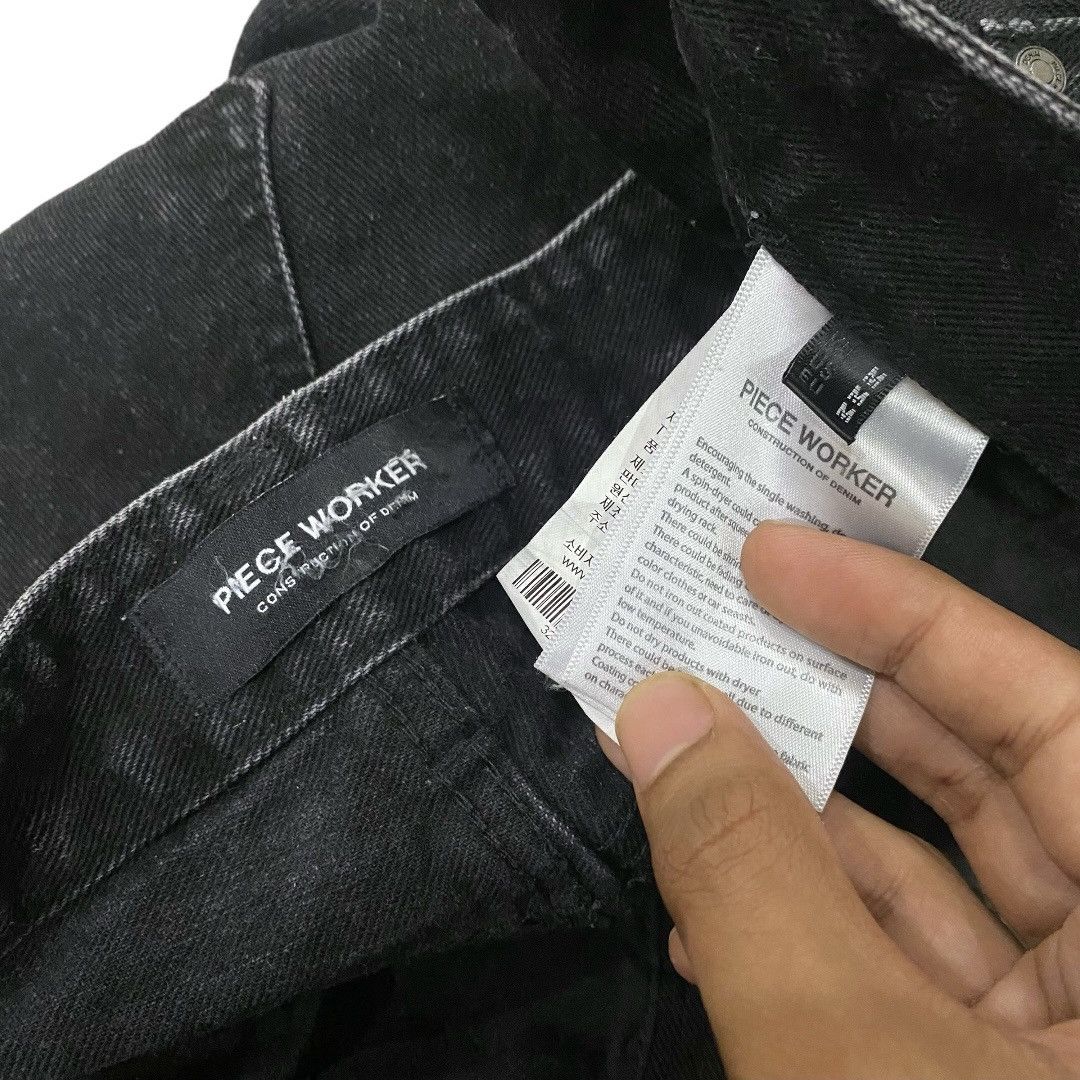 Jean Pieceworker Ankle Zipper Straight Black Denim Jeans Size US 32 / EU 48 - 5 Thumbnail