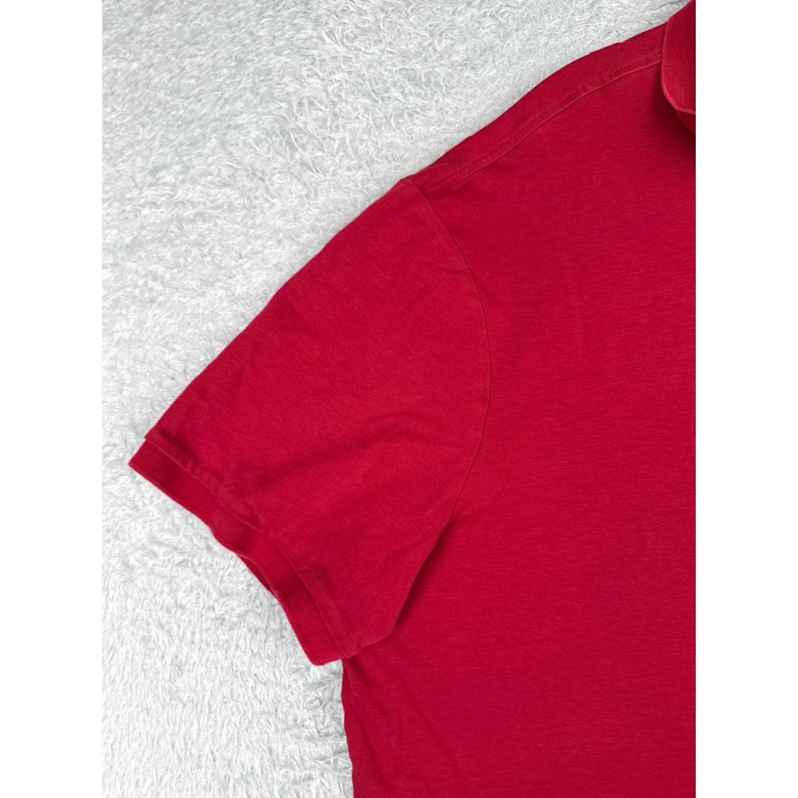 Ralph Lauren VINTAGE Polo Ralph Lauren Polo Shirt Men 2XL Red Short Sleeve Cotton Classic Fit Size US XXL / EU 58 / 5 - 3 Thumbnail