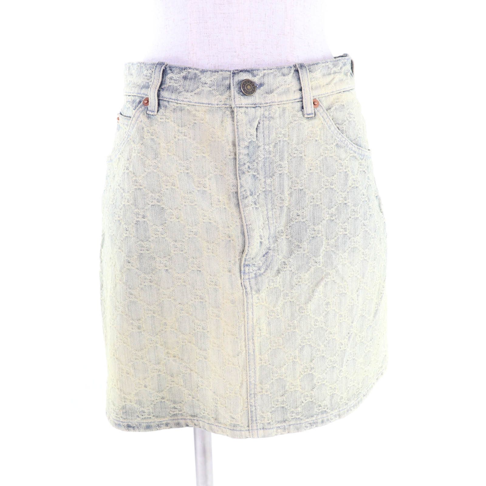 Gucci Gucci GUCCI Cotton Skirt Textile Skirts 678789 DUTY FREE for USA Size ONE SIZE - 1 Thumbnail