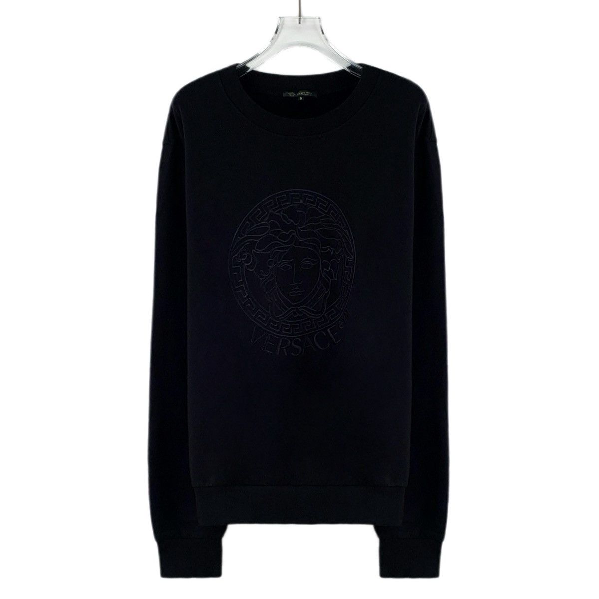 Versace Versace Black Medusa Head Long Sleeve Sweatshirt K26WX Size US L / EU 52-54 / 3 - 1 Thumbnail