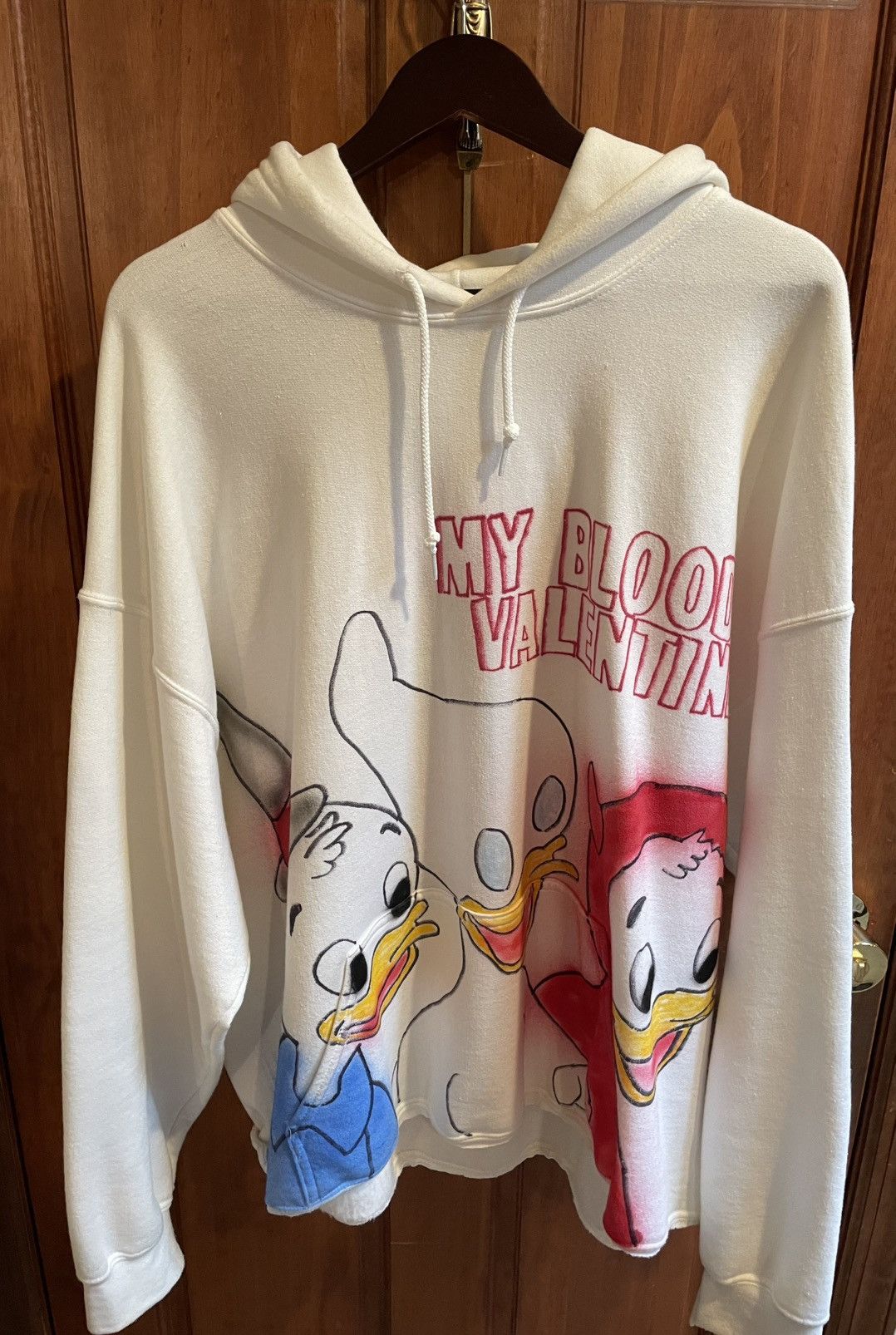 Plagueround my bloody valentine airbrushed hoodie Size US XXL / EU 58 / 5 - 2 Thumbnail