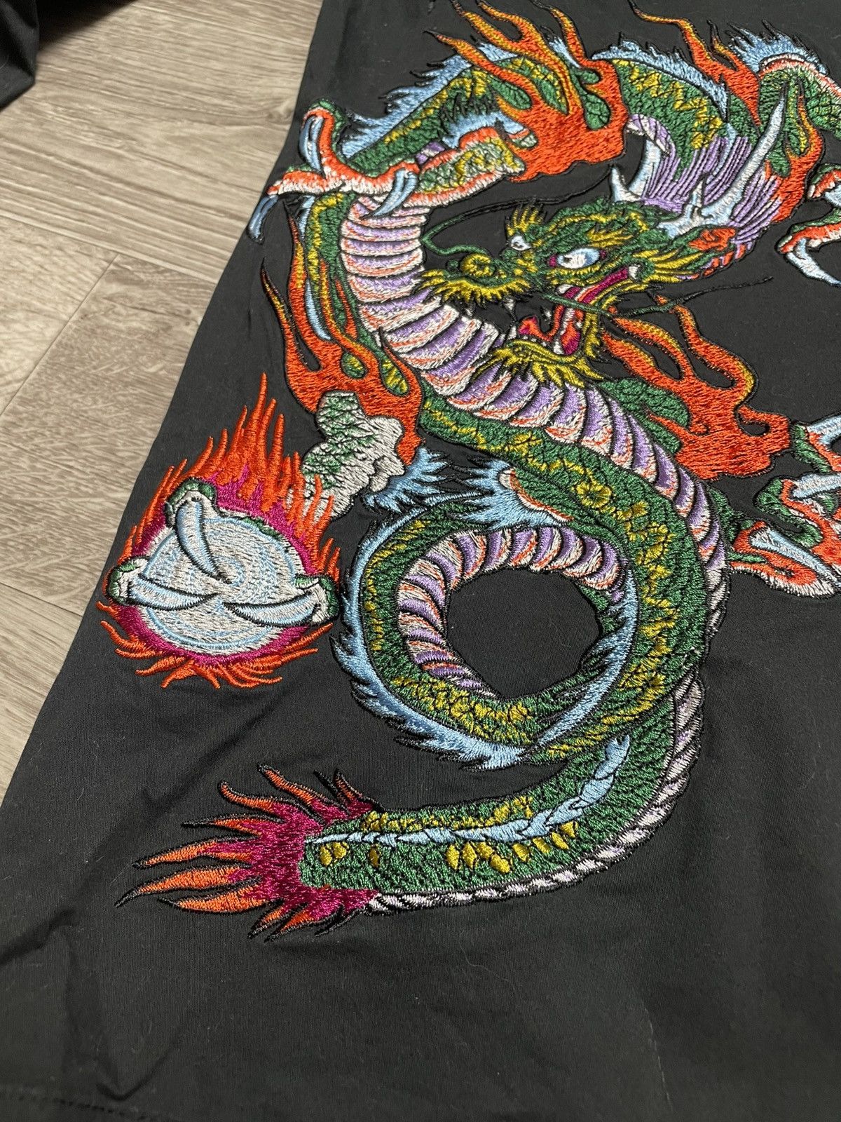 Ed Hardy Ed Hardy x Urban Outfitters Black Cargo Pants Y2K Streetwear Size US 36 / EU 52 - 15 Thumbnail