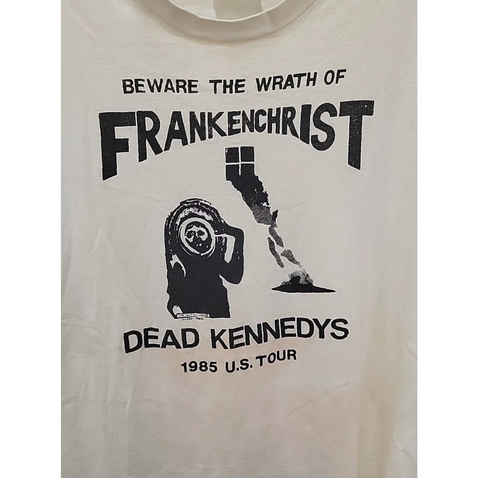 Hanes VINTAGE Dead Kennedys Tour Shirt Beware The Wrath Of Frankenchrist Mens L Shirt Size US L / EU 52-54 / 3 - 2 Thumbnail