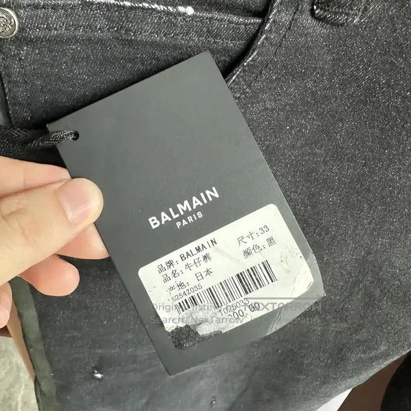 Balmain Balmain Black Cotton Casual Pants for Men . Size US 34 / EU 50 - 5 Thumbnail