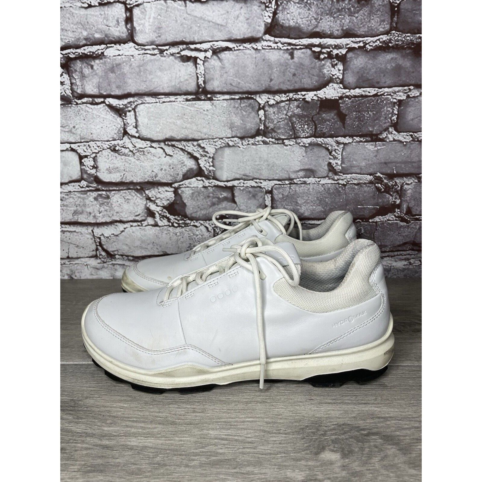Ecco ECCO White Leather Lace Up Casual Spikeless Golf Shoes Men S Size US 9 / EU 42 - 9 Thumbnail