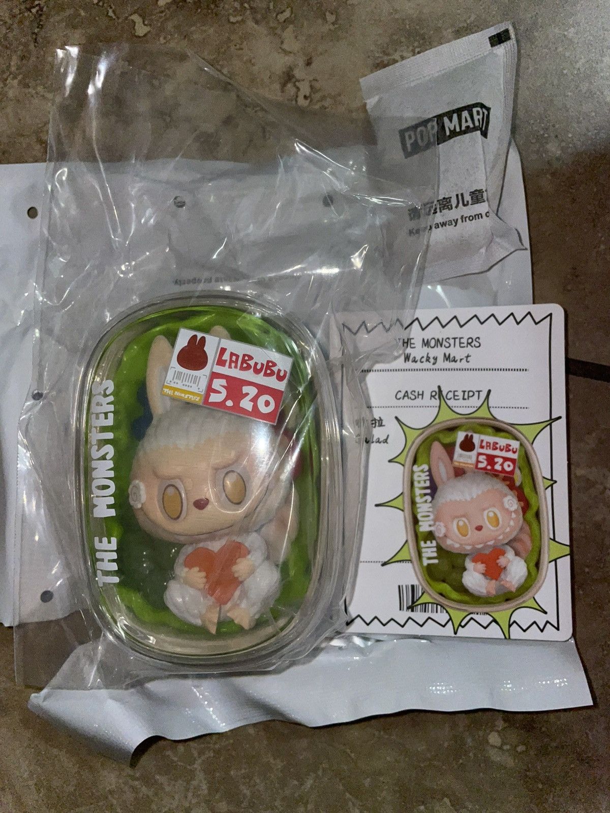 POP MART Pop Mart Labubu The Monsters Wacky Mart Series Salad Figure Size ONE SIZE - 3 Thumbnail