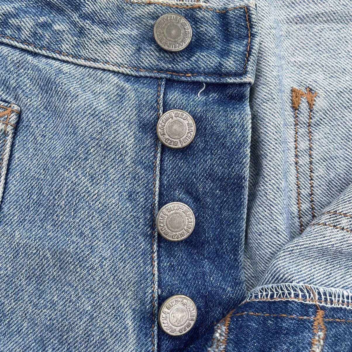 Japanese Brand 🔥 Mocking Bird Japan Bot-Cut Rusty Distressed Denim W29🔥 Size 29" - 8 Thumbnail