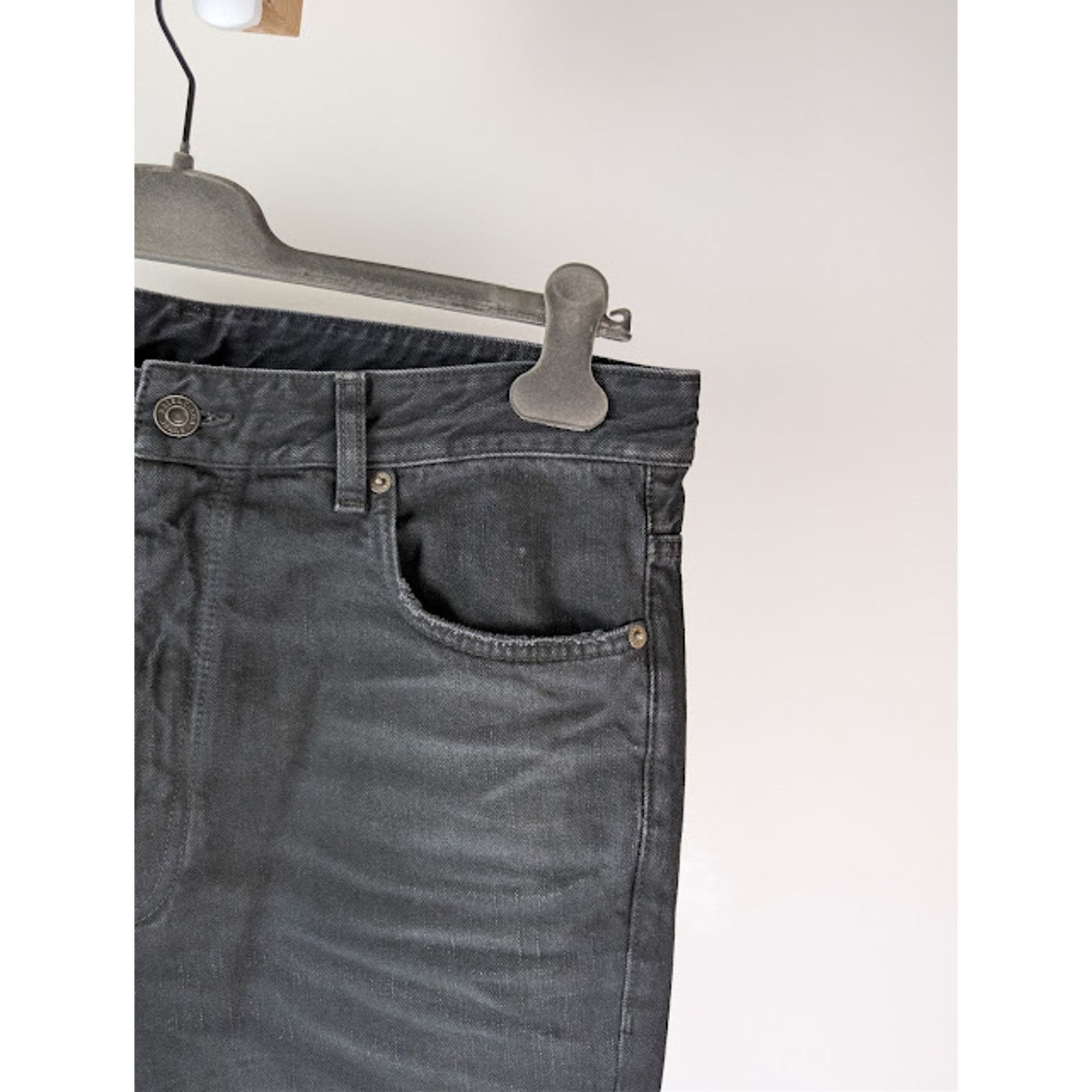 Balenciaga o1rshd1 Layered Kuroki Denim Jeans in Midnight Black Size US 34 / EU 50 - 7 Thumbnail