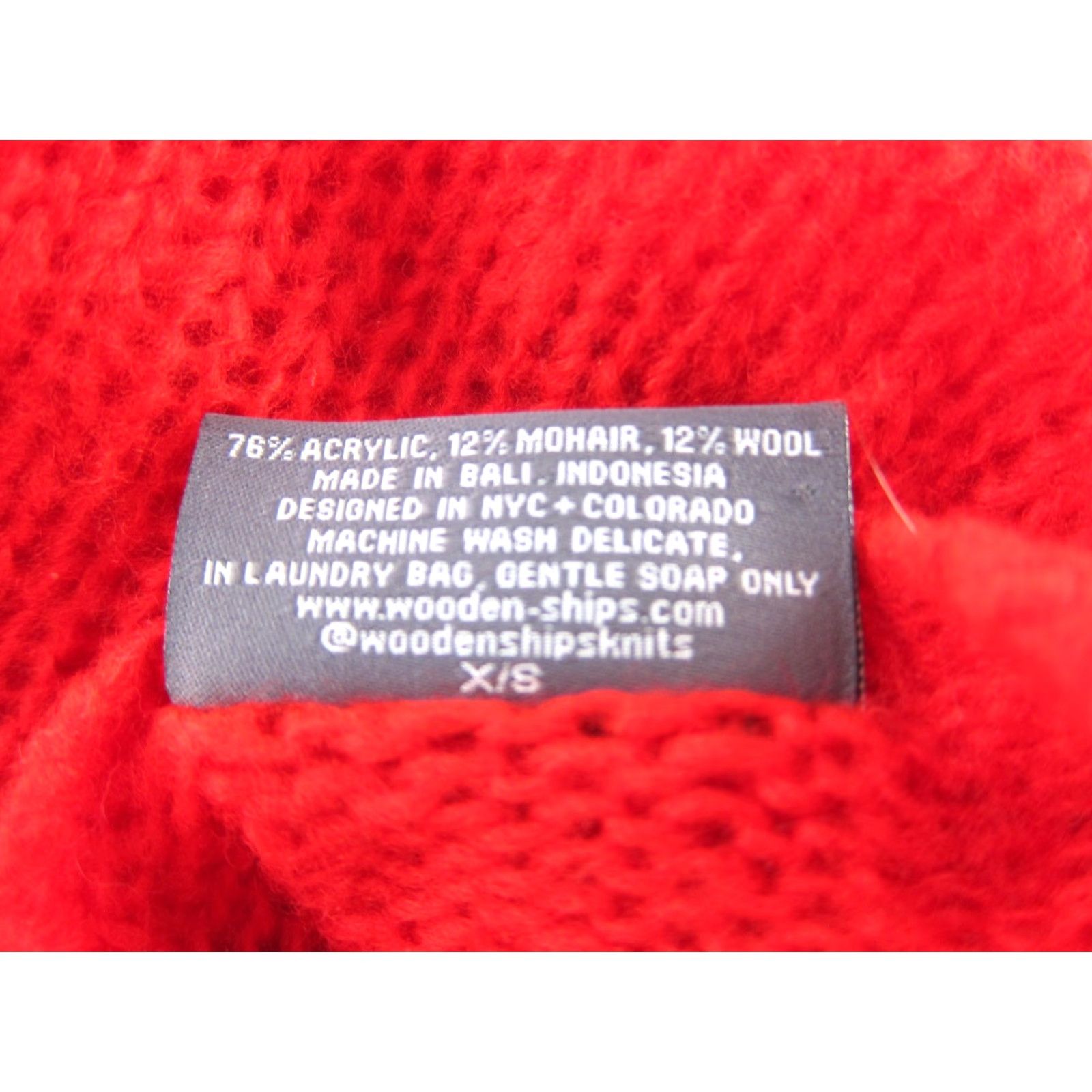 Vintage Wooden Ships Red Pink Heart Love Lightweight Knit Pullover Sweater Women XS Size XS / US 0-2 / IT 36-38 - 4 Thumbnail