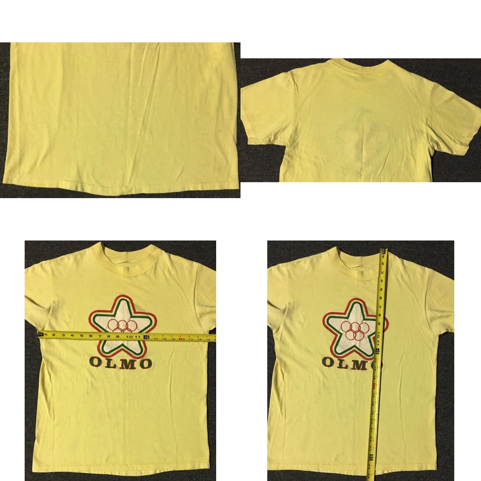 Vintage VINTAGE Olmo Bicycles Shirt Mens S Yellow 80s Cycling Race Grunge USA 90s Retro Bike Track Concert Patchwork Humor Size US S / EU 44-46 / 1 - 8 Thumbnail