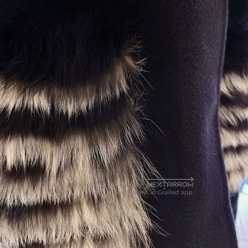 Fendi Fendi Classic fur pocket black cloak coat Size S / US 4 / IT 40 - 6 Thumbnail