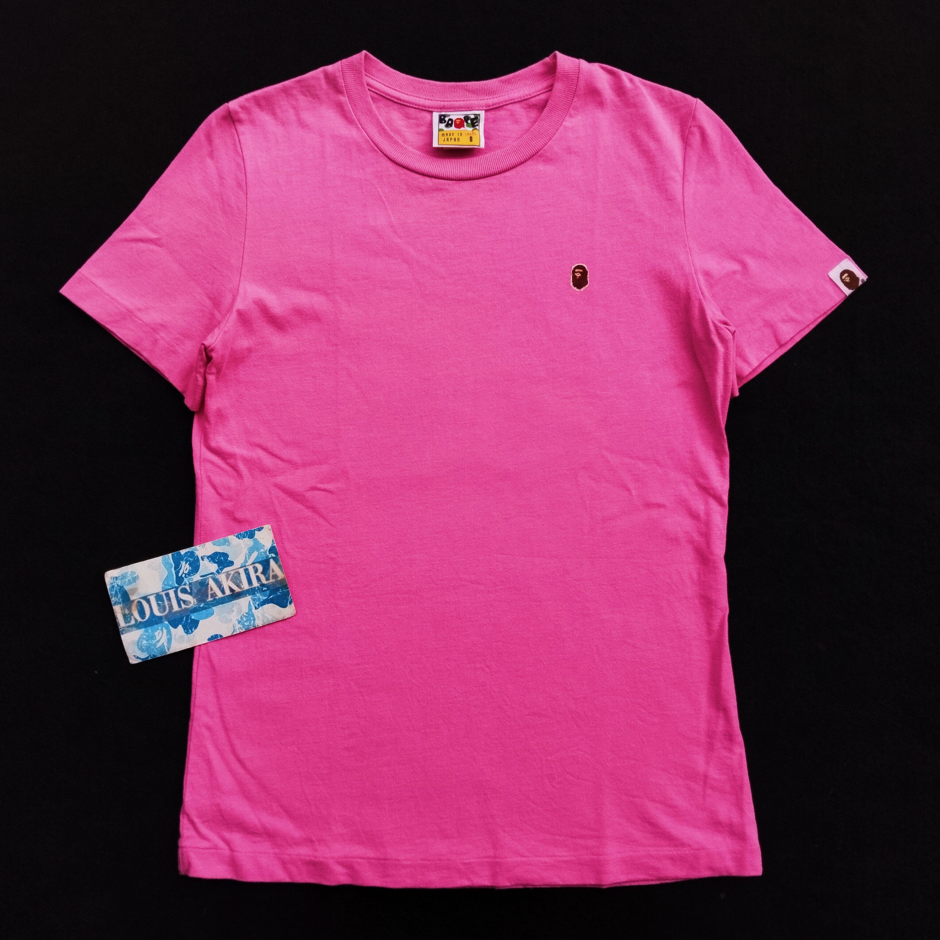 Bape Bape Point Ape and Sta Pink Tee Size S / US 4 / IT 40 - 3 Thumbnail