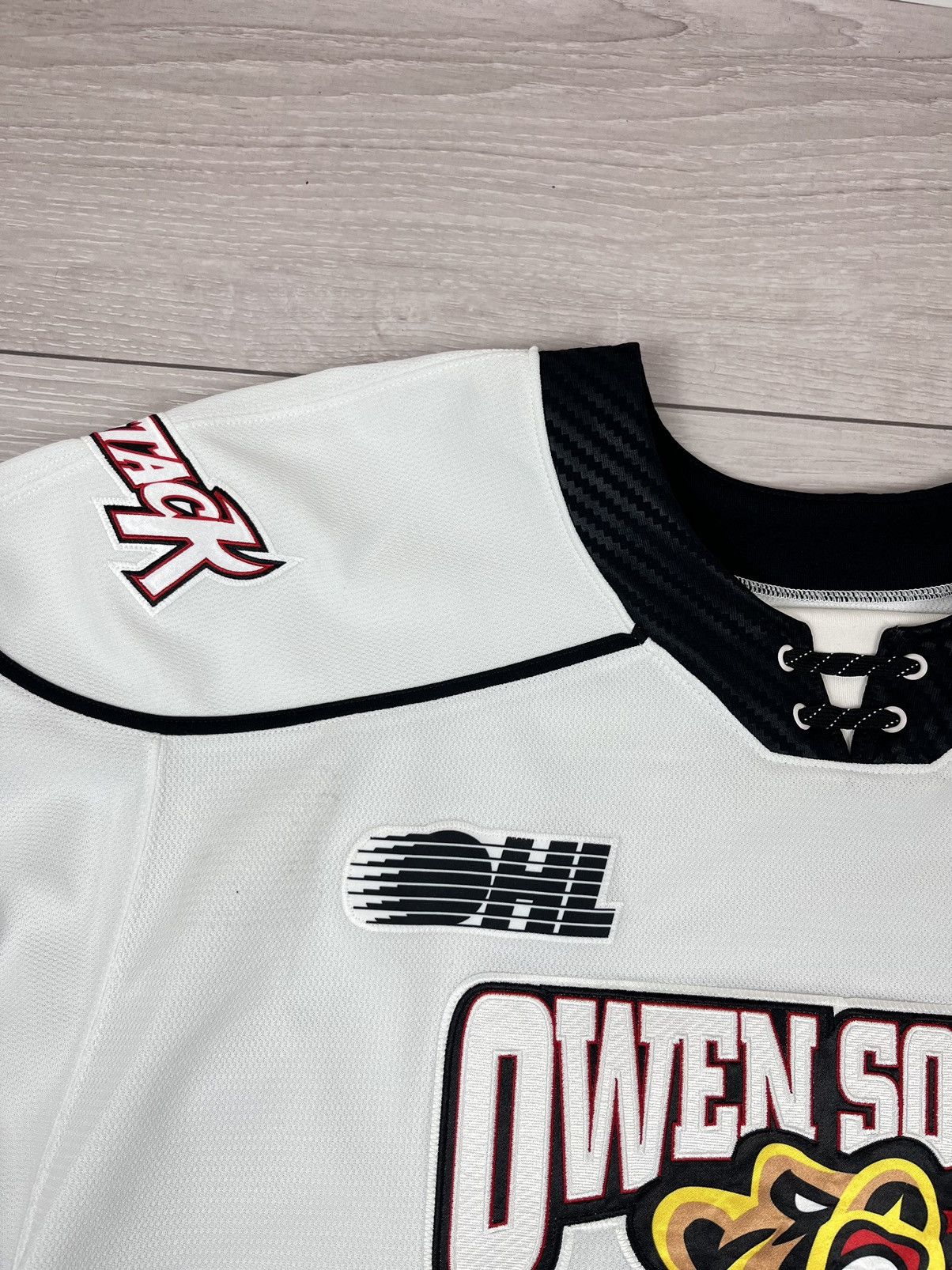 Ccm Owen Sound CCM OHL Attack Player Issue Hockey Jersey Size US XL / EU 56 / 4 - 8 Thumbnail
