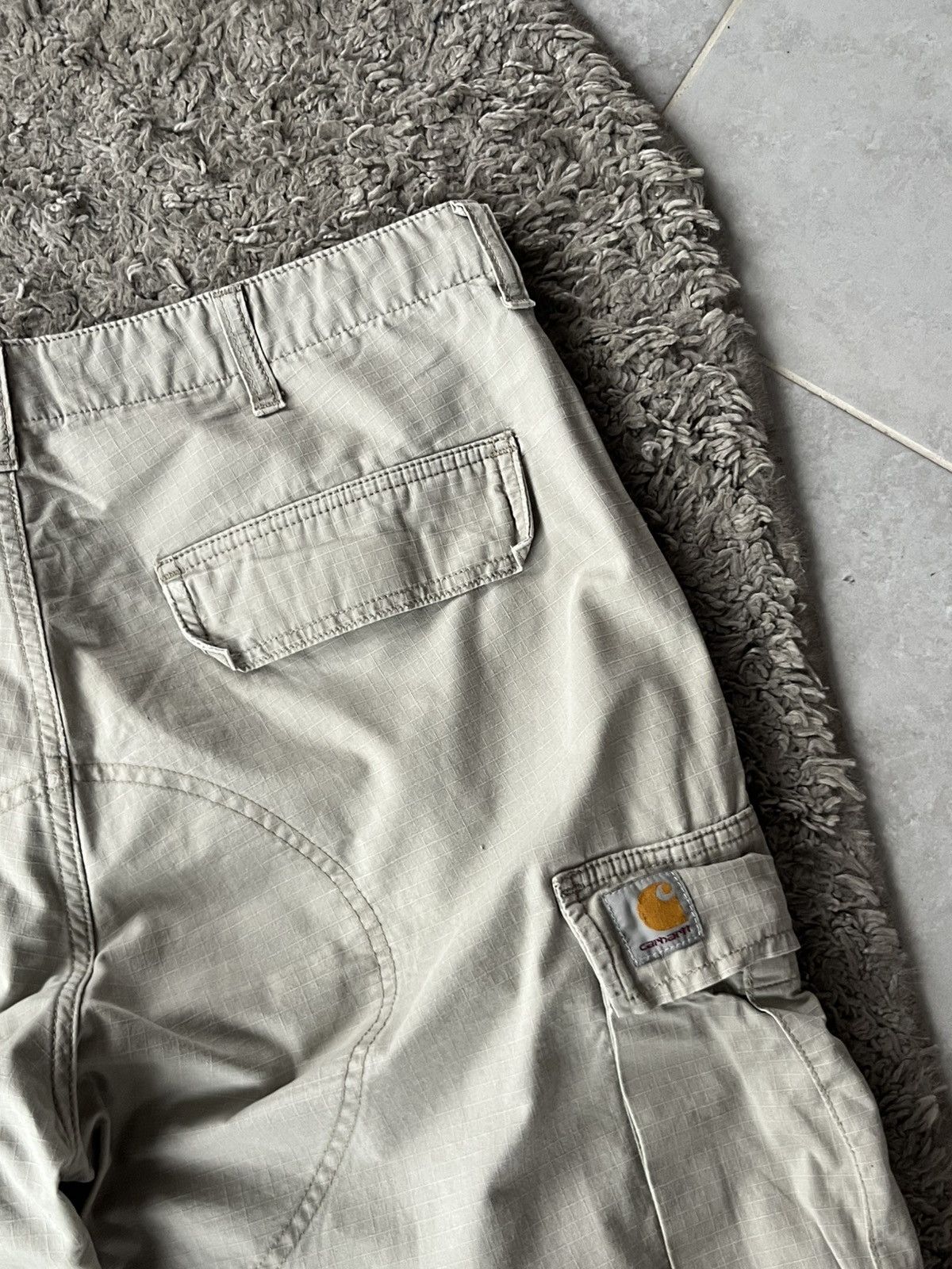 Carhartt Vintage Cargo Shorts Carhartt Mini Logo Streetwear Size US 34 / EU 50 - 5 Thumbnail