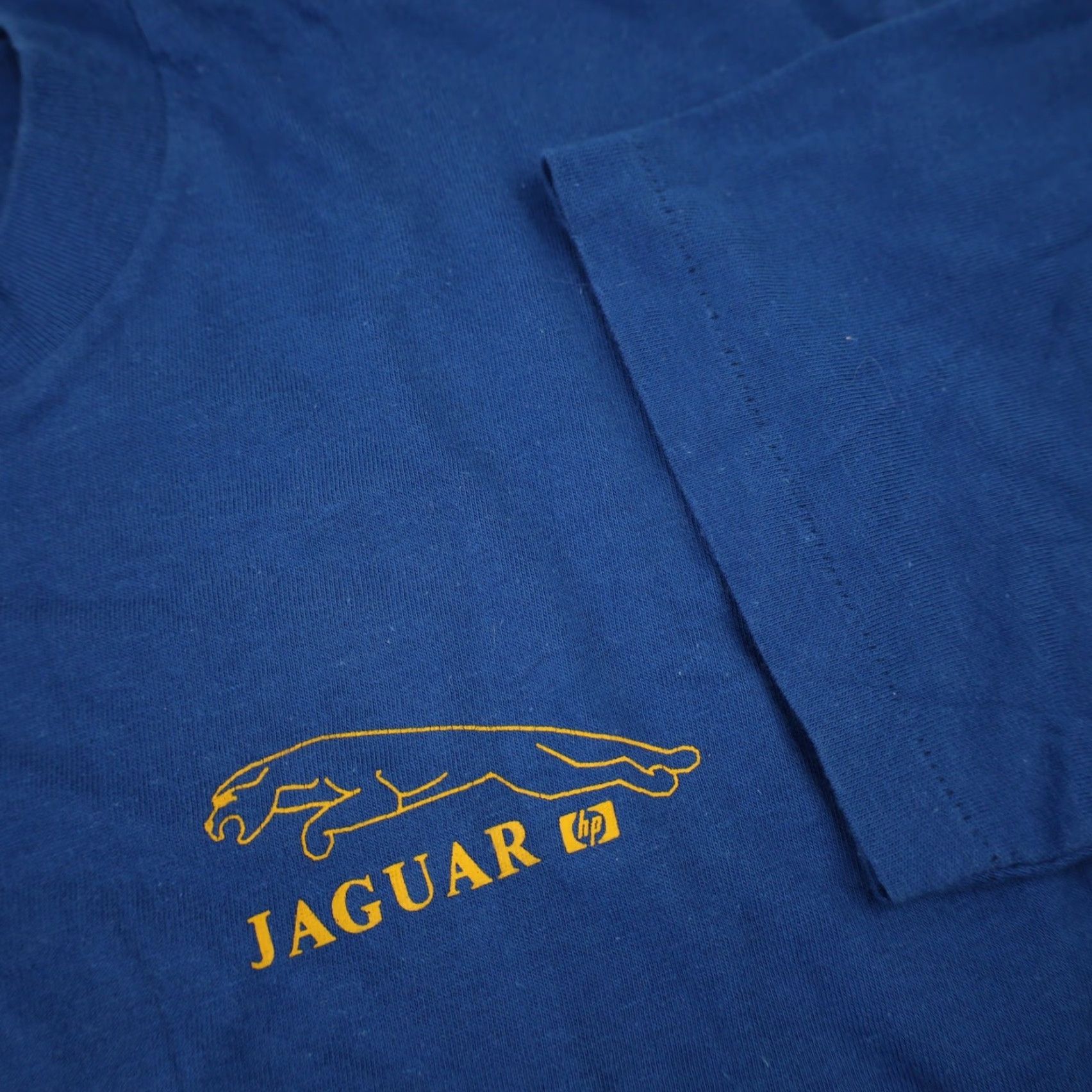 Vintage VINTAGE Jaguar x HP Graphic T Shirt Blue Large Mens 80s Size US L / EU 52-54 / 3 - 7 Thumbnail