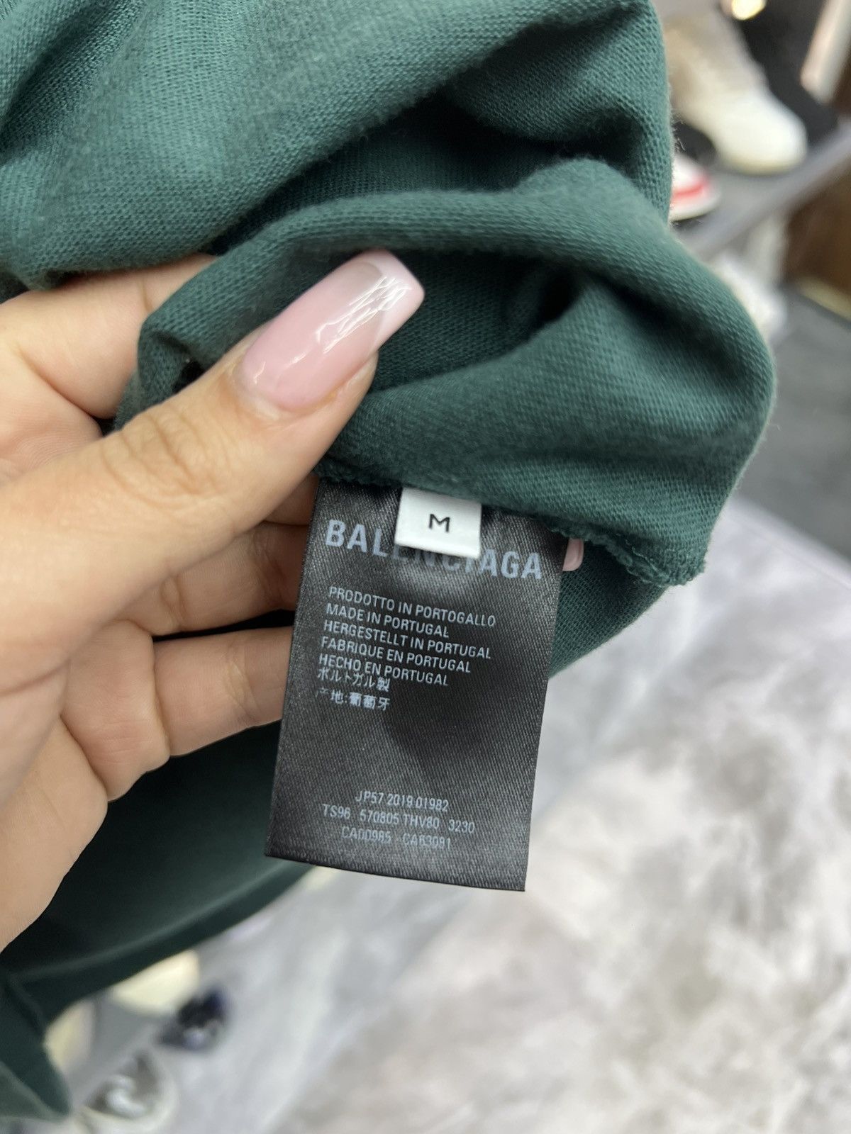 Balenciaga Balenciaga Green Tee Shirt Size US M / EU 48-50 / 2 - 8 Thumbnail