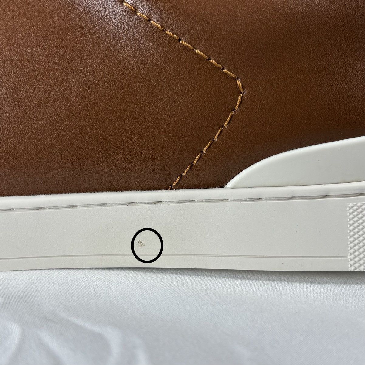Other Zegna Men’s Brown Leather Low-Top Sneaker | White Sole Size US 11 / EU 44 - 7 Thumbnail