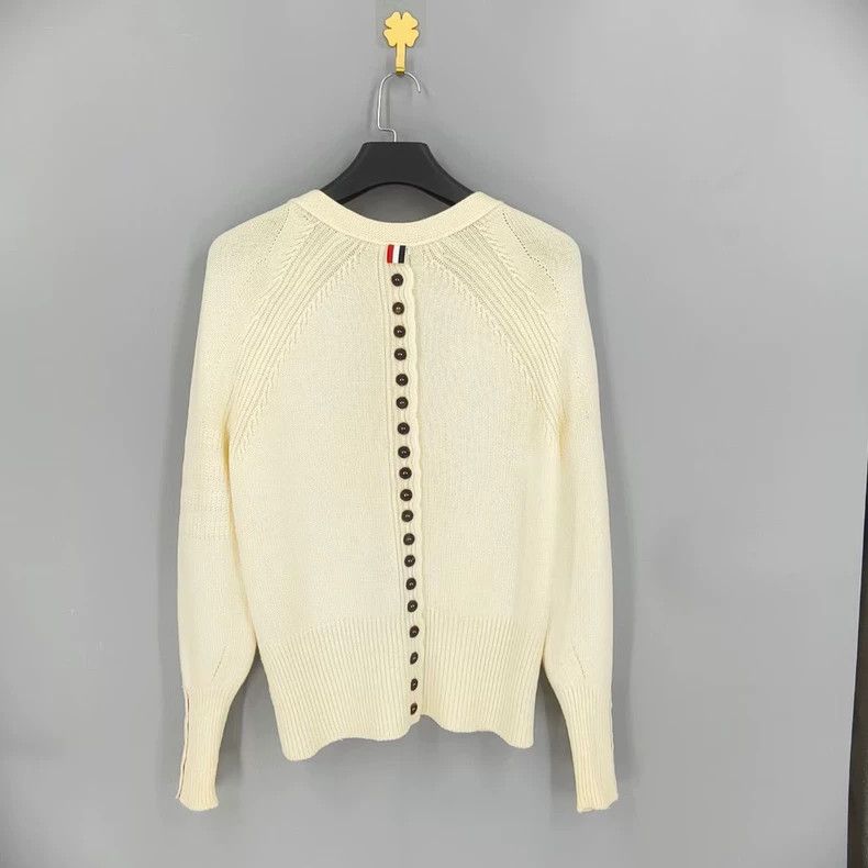 Thom Browne Thom Browne size1 Off-white button-up sweater on the back Size US S / EU 44-46 / 1 - 2 Thumbnail