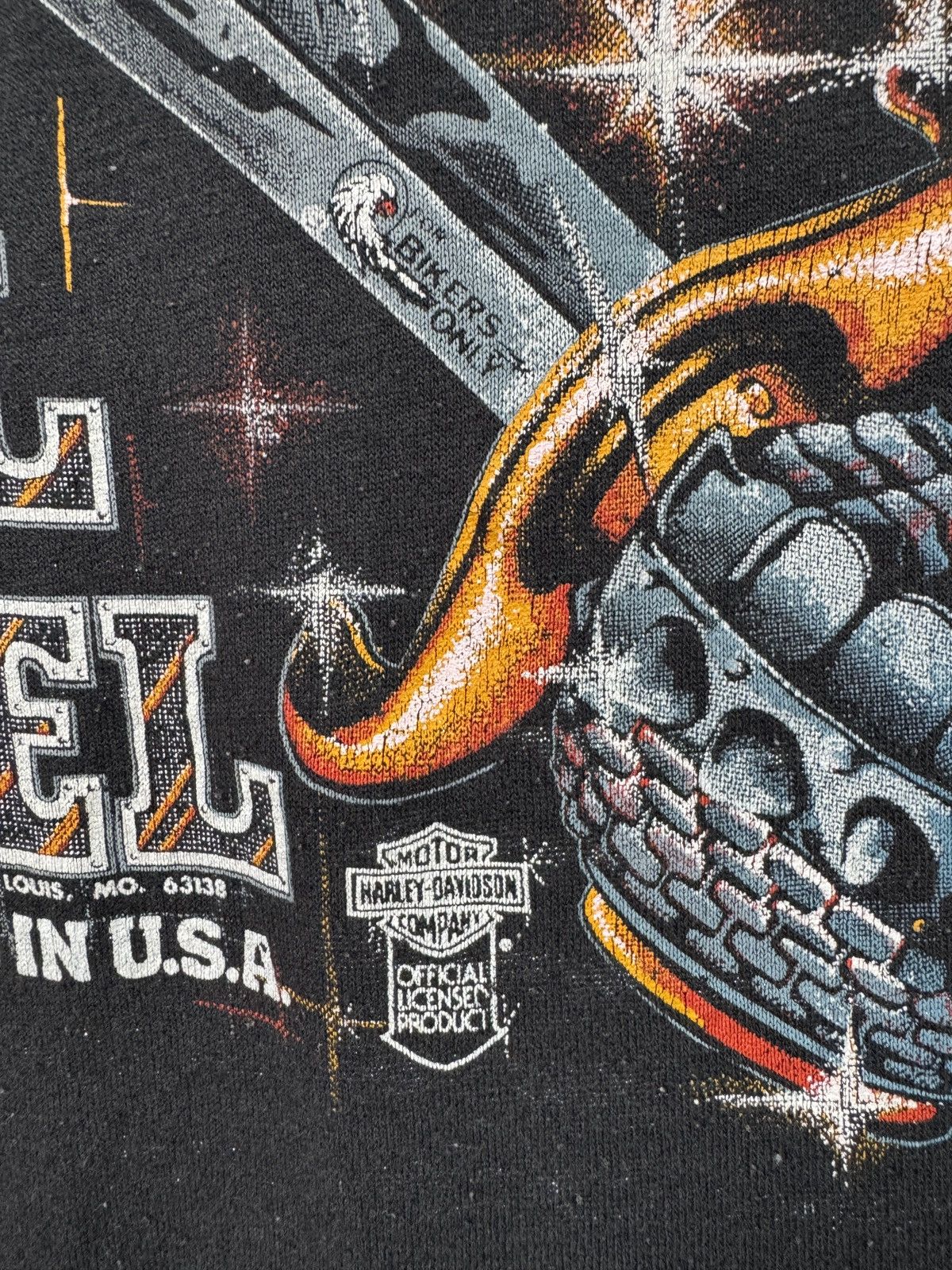 Vintage Vintage 80s Harley Davidson Real Steel Shirt Size US L / EU 52-54 / 3 - 8 Thumbnail