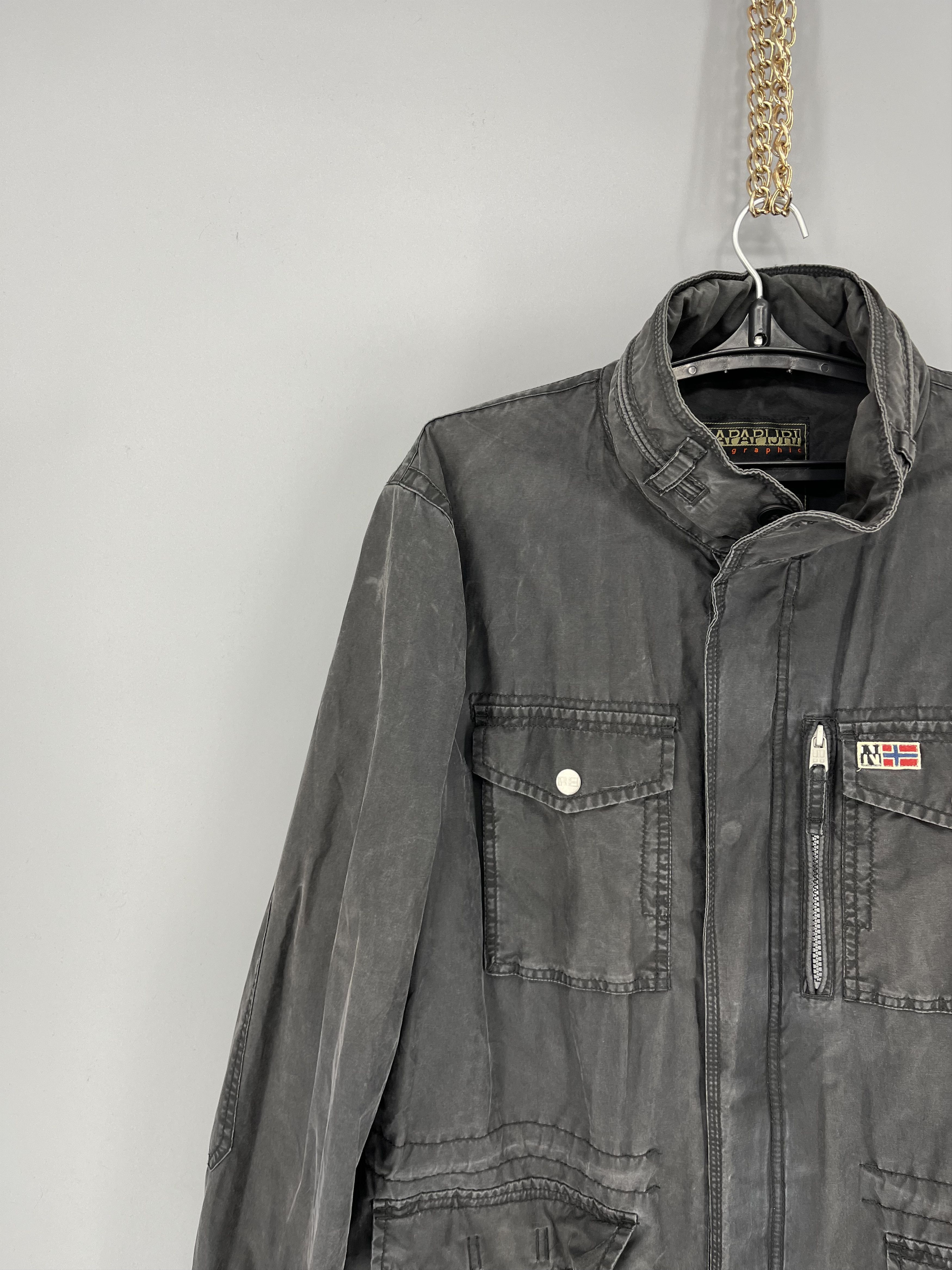 Other Napapijri Cargo Utility Multipockets Field Military Jacket Size US XL / EU 56 / 4 - 4 Thumbnail