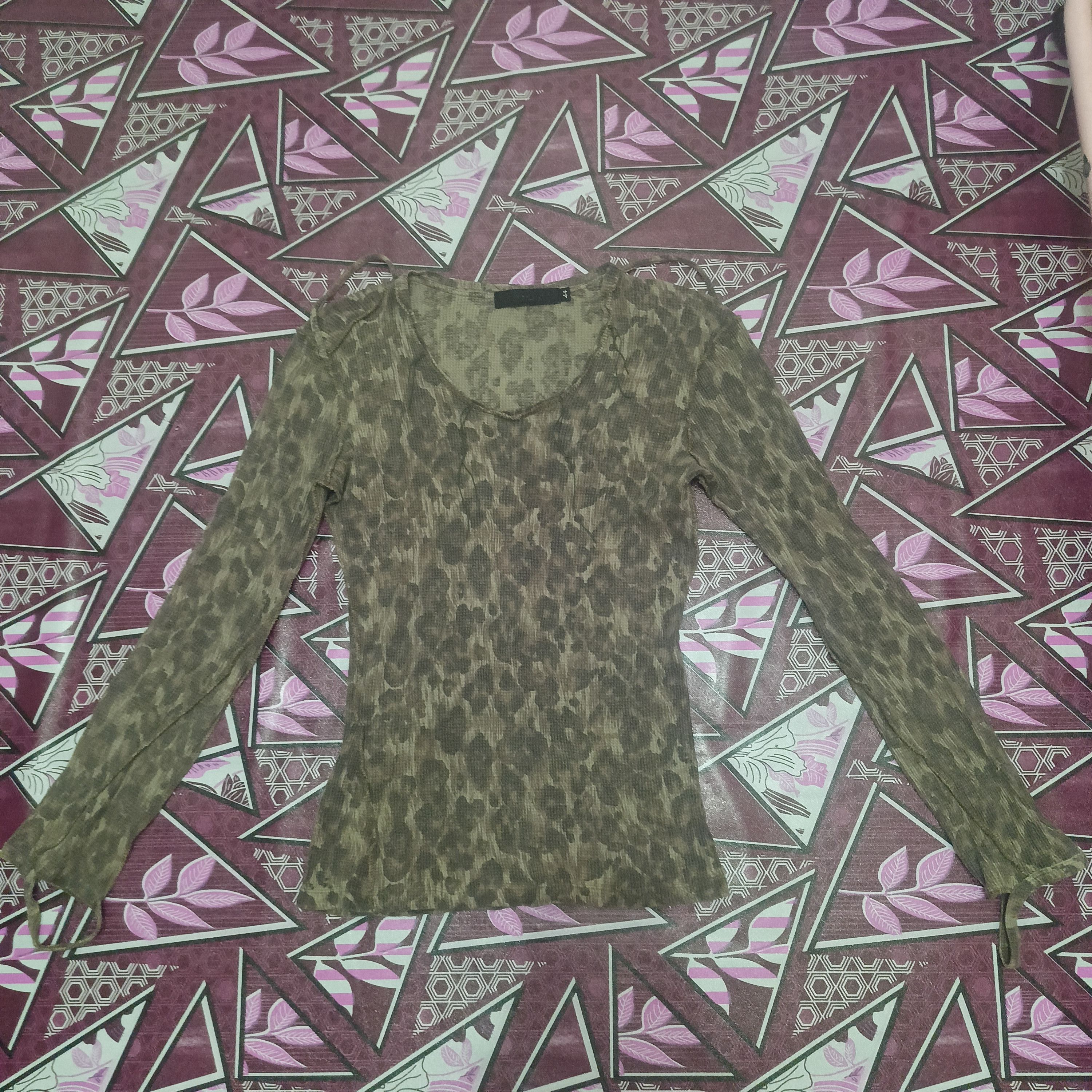 If Six Was Nine Japanese Fuga Leopard design Camouflage long sleeve stretch Size US S / EU 44-46 / 1 - 10 Thumbnail