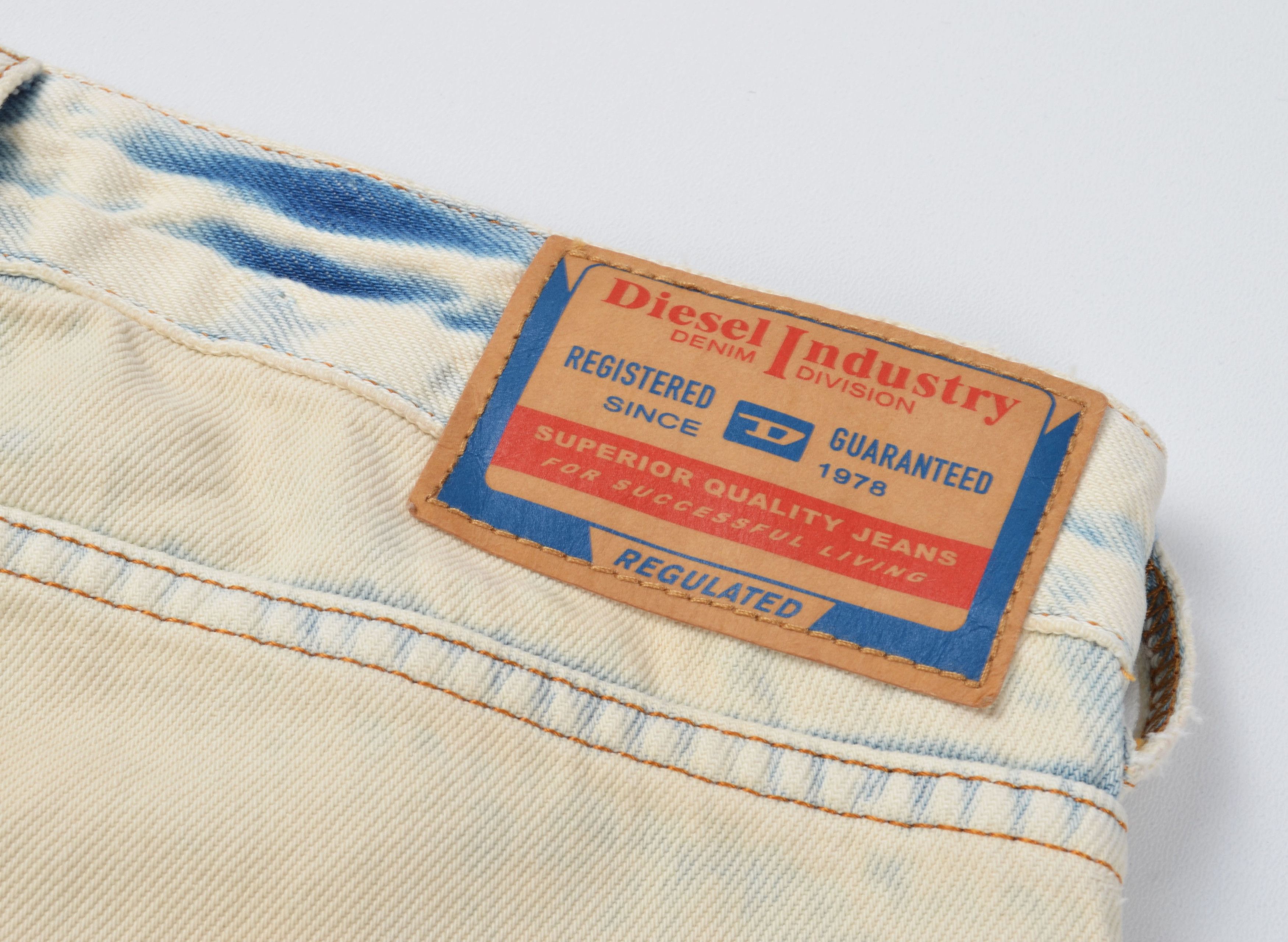 Diesel Diesel Y2K D-Poky Bootcut Washed Acid Cargo Denim Jeans Size 28" / US 6 / IT 42 - 12 Thumbnail