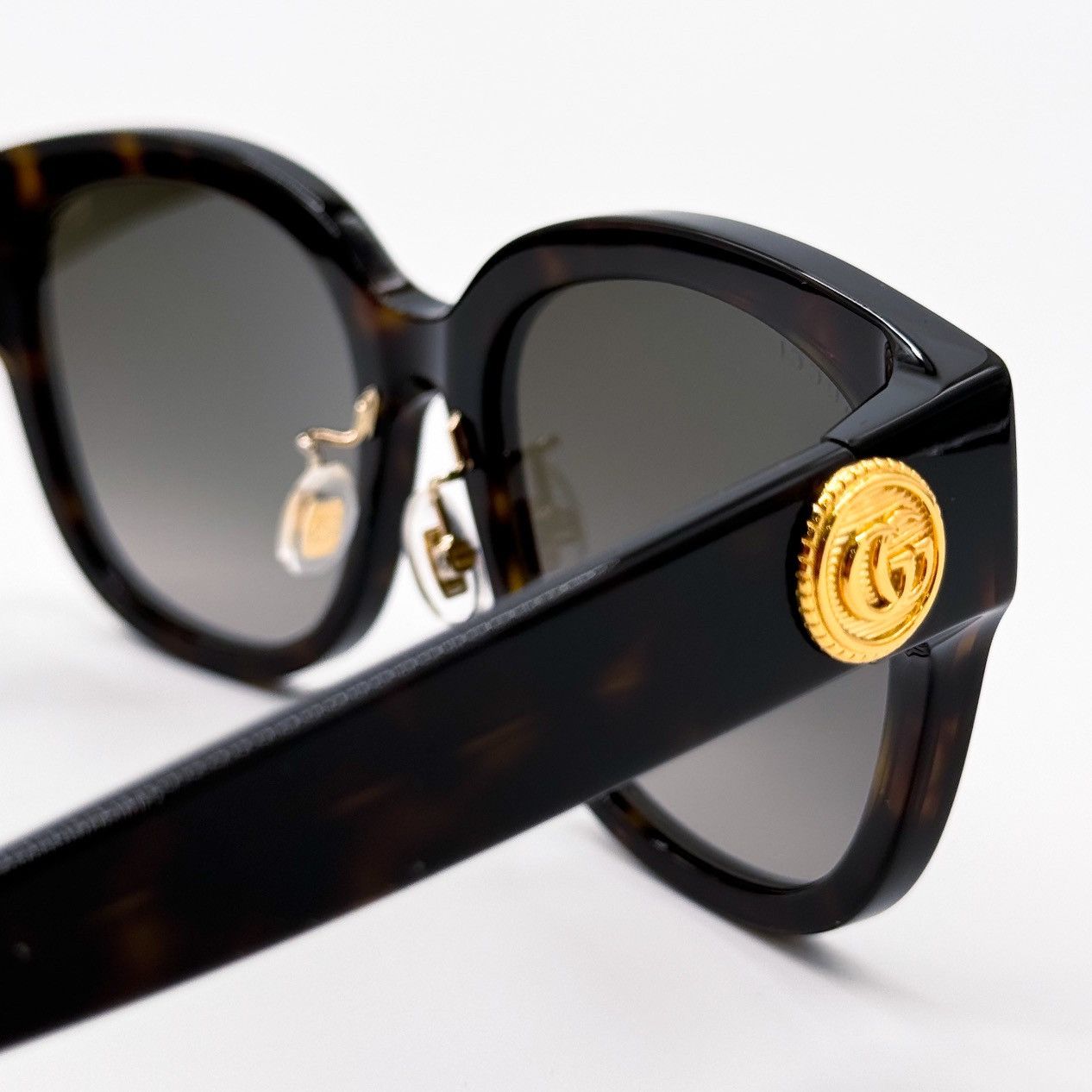 Gucci NEW GUCCI GG1409SK 002 ROUND BROWN GREY WOMEN SUNGLASSES Size ONE SIZE - 7 Thumbnail