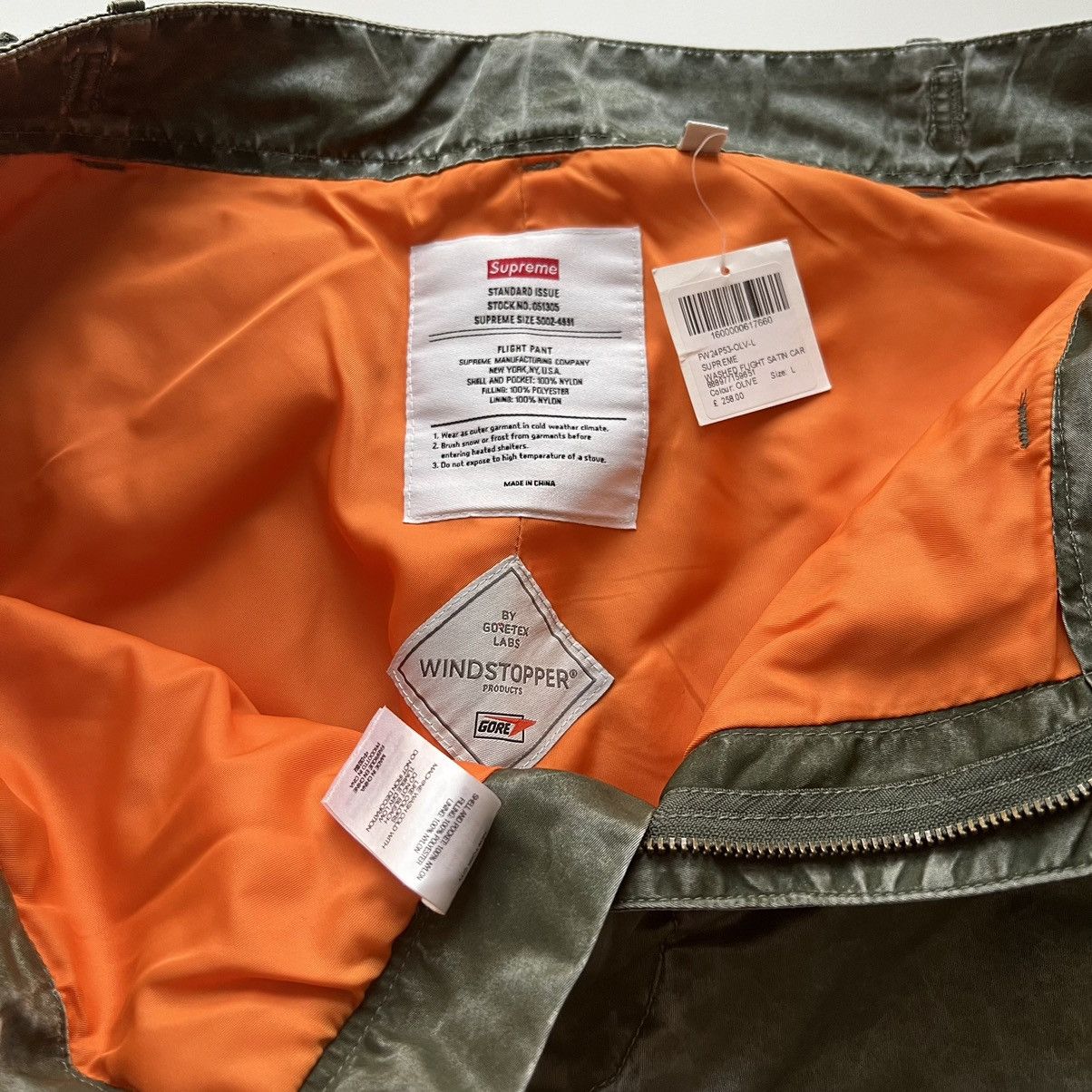 Supreme Supreme Washed Flight Satin Cargo Pant green L Size US 34 / EU 50 - 6 Thumbnail