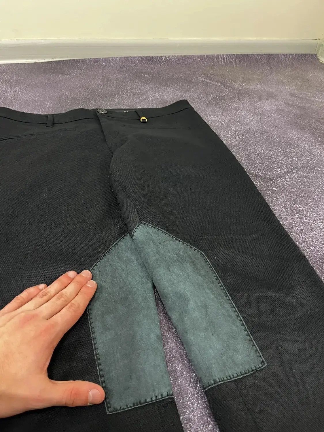Gucci Gucci Leather Inserts Women's Archival Luxury Pants Size 30" / US 8 / IT 44 - 4 Thumbnail