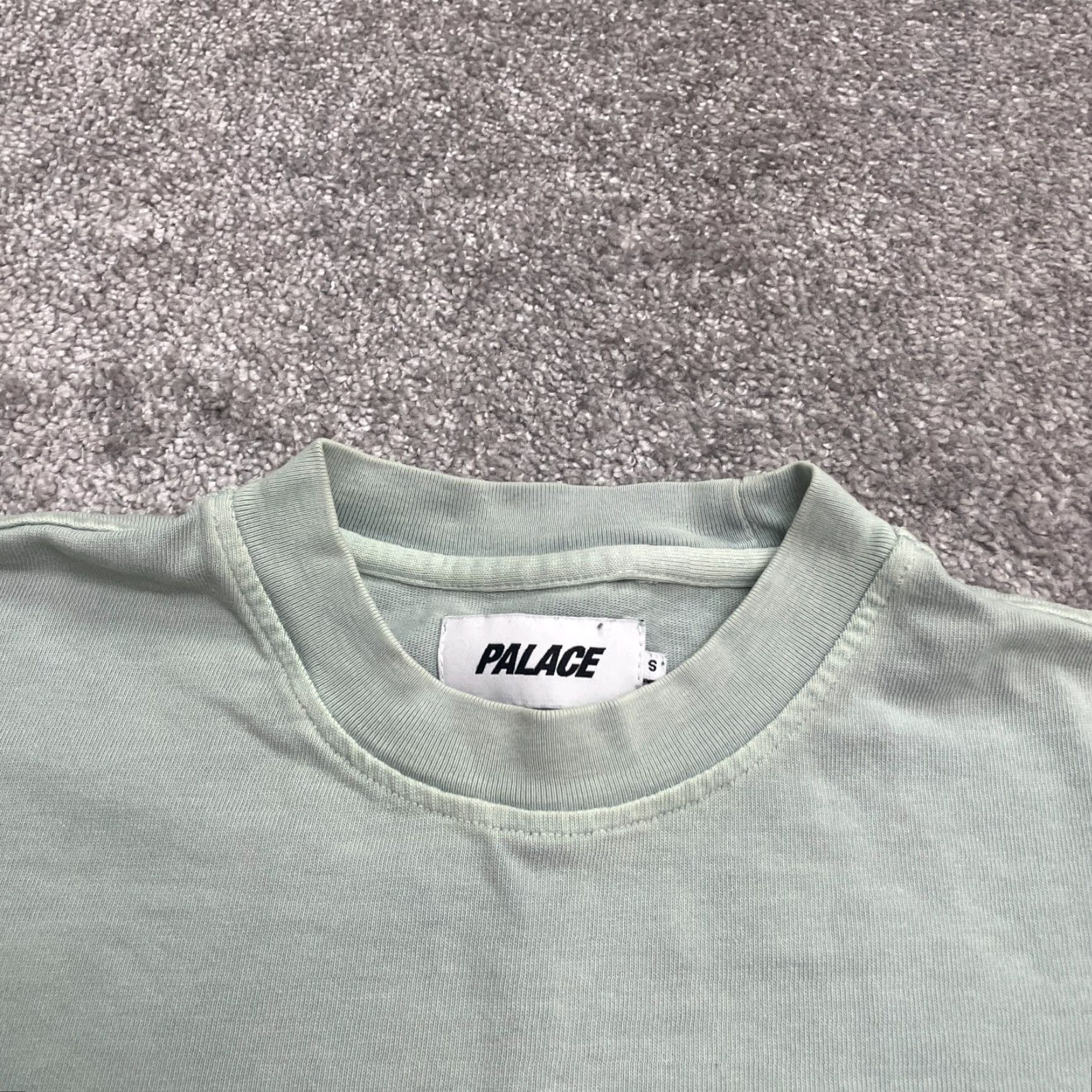 Palace Palace Skateboard Heavyweight T-Shirt Men Small Light Green Crew Neck Pocket Tee Size US S / EU 44-46 / 1 - 3 Thumbnail